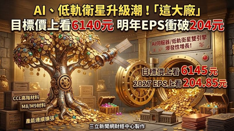 台光電目標價看6140元　明年EPS衝破204元