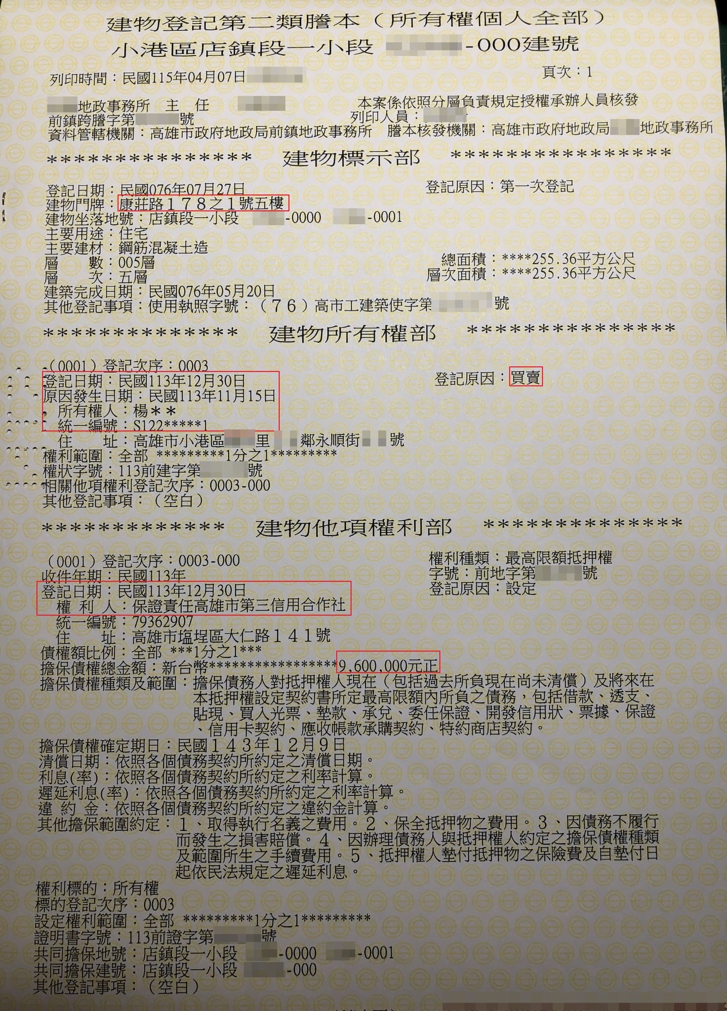 陳麗娜公公向高雄三信貸款近千萬元買下房產，遭質疑2人之間是否有實際金流。（翻攝《狼與羊的午餐投票》粉專）