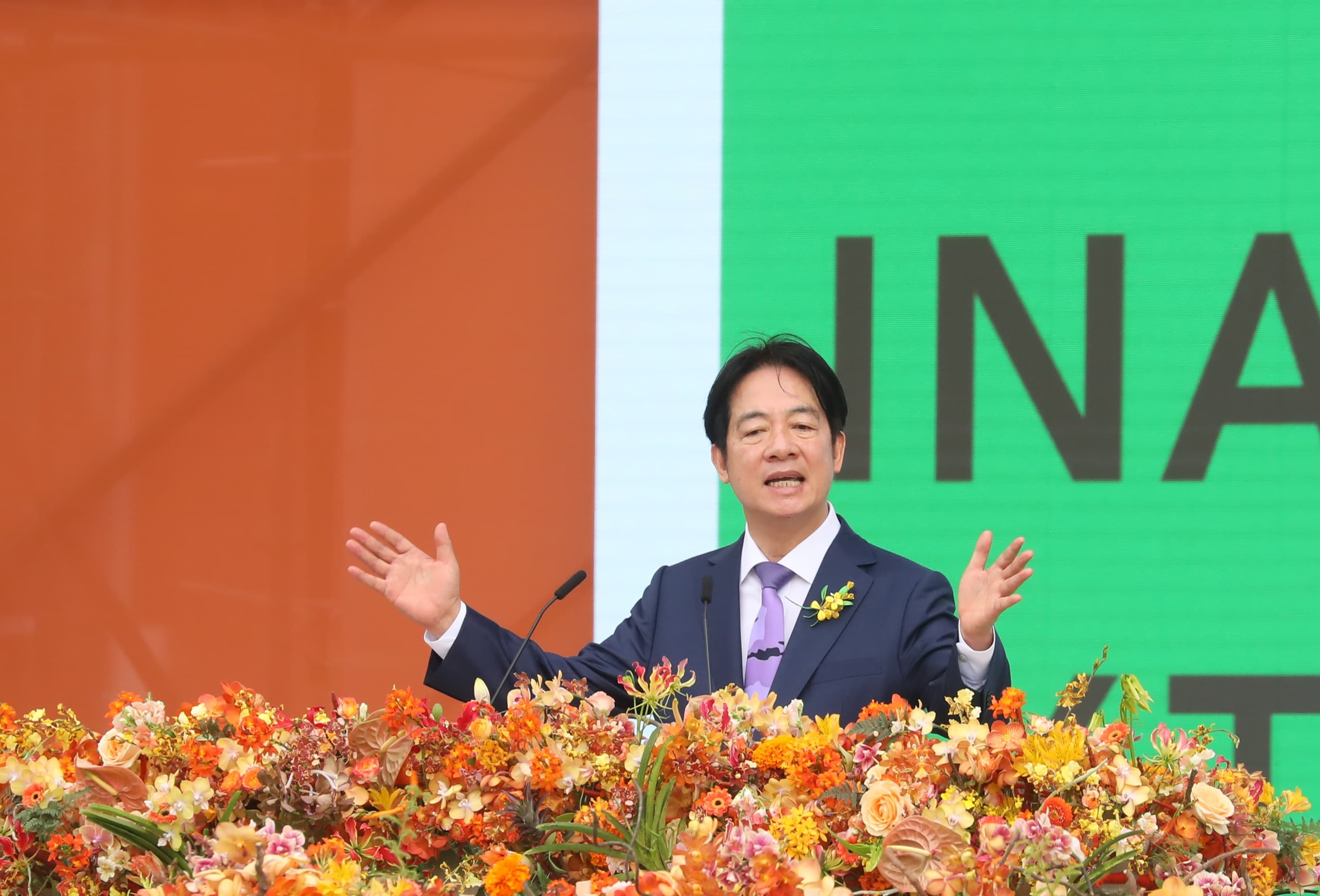 總統賴清德今（20）日正式宣誓就職並發表演說。