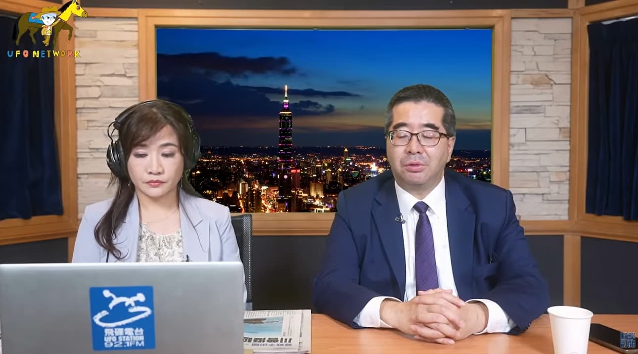 蕭旭岑強調馬英九對他恩重如山，「我永遠感念、支持他」。（翻攝自YouTube@飛碟聯播網）