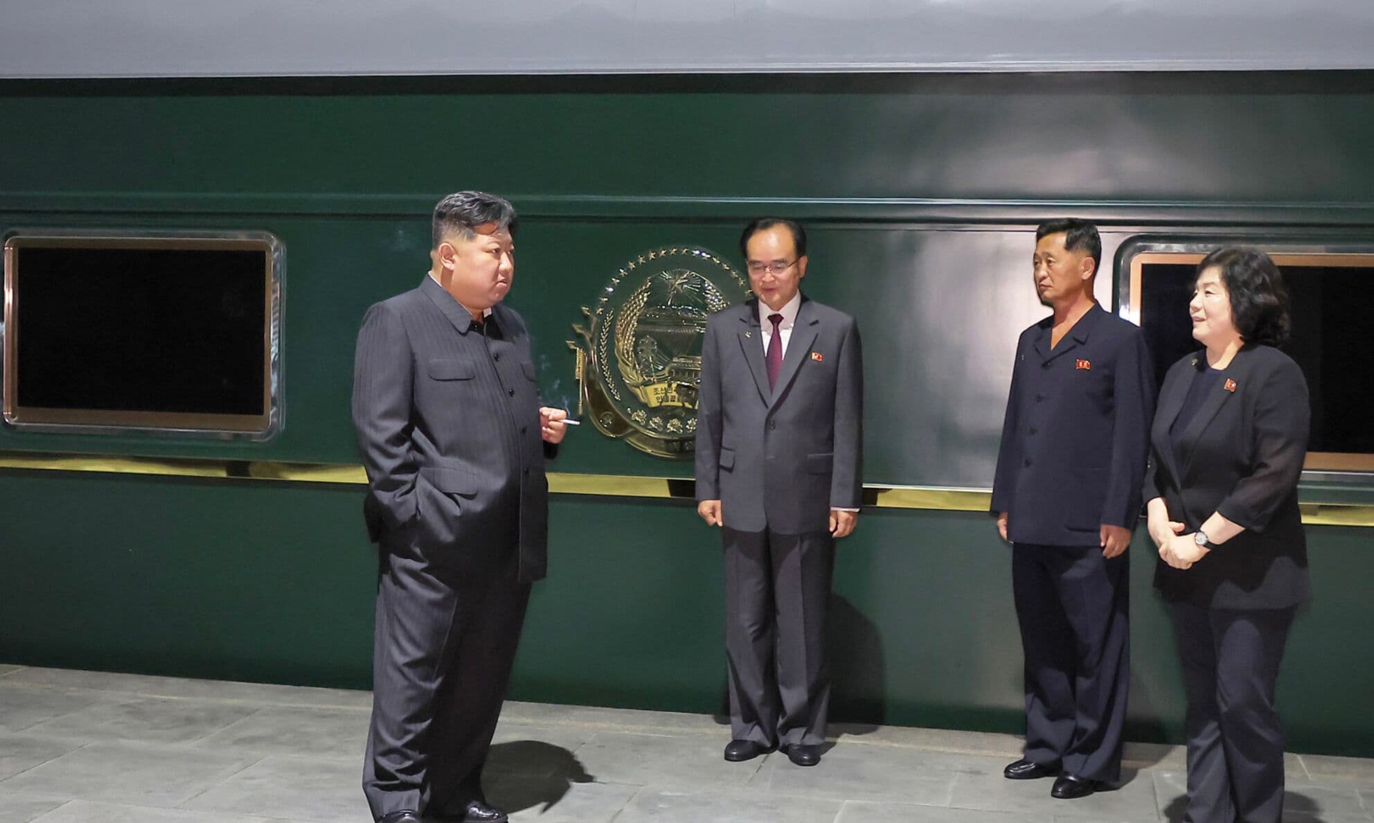 北韓官媒罕見快速證實金正恩已啟程出訪。（翻攝自朝中社官網）