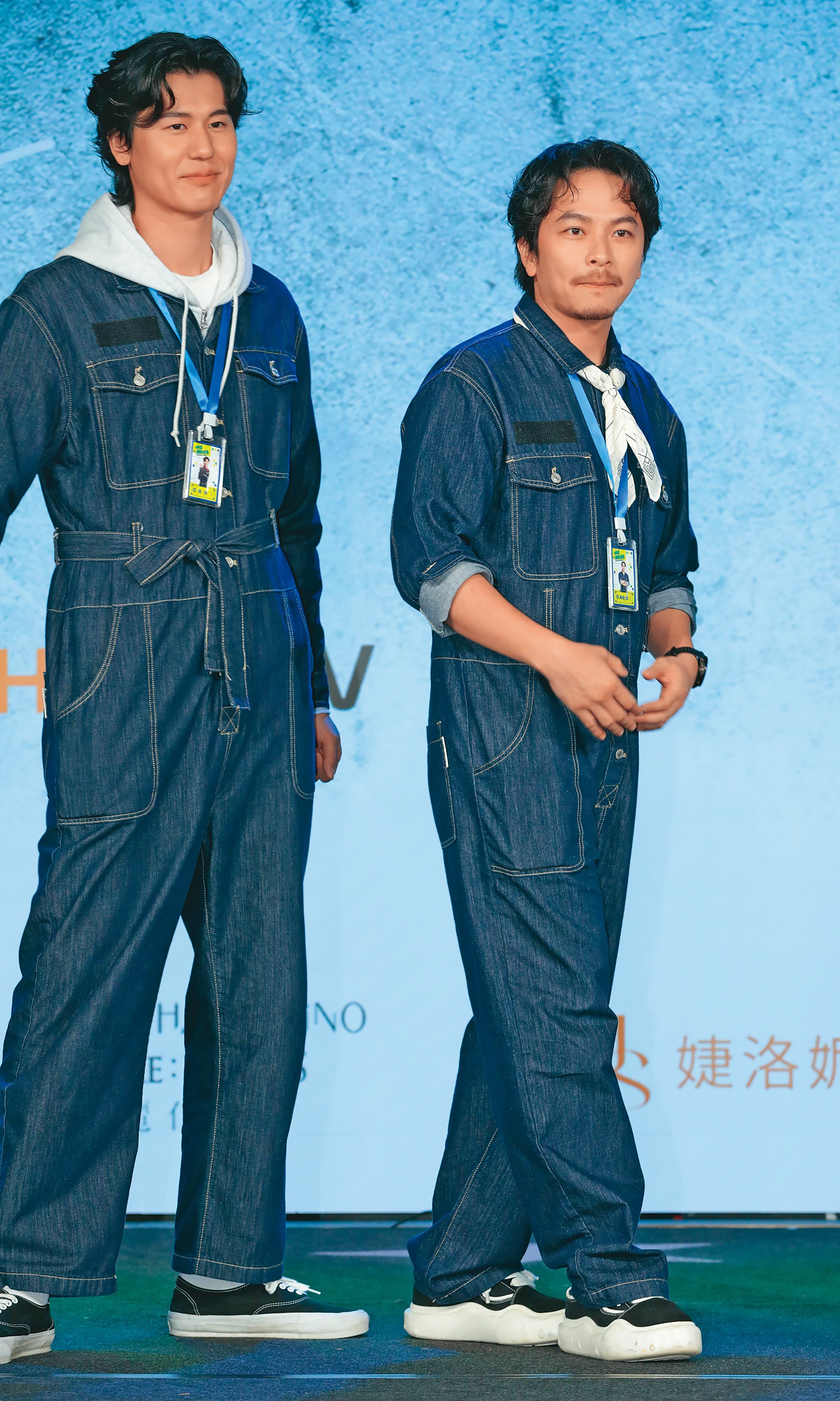 楊銘威（右）除了戲劇外，也挑戰實境節目《明星製作所》的演出。左為風田。