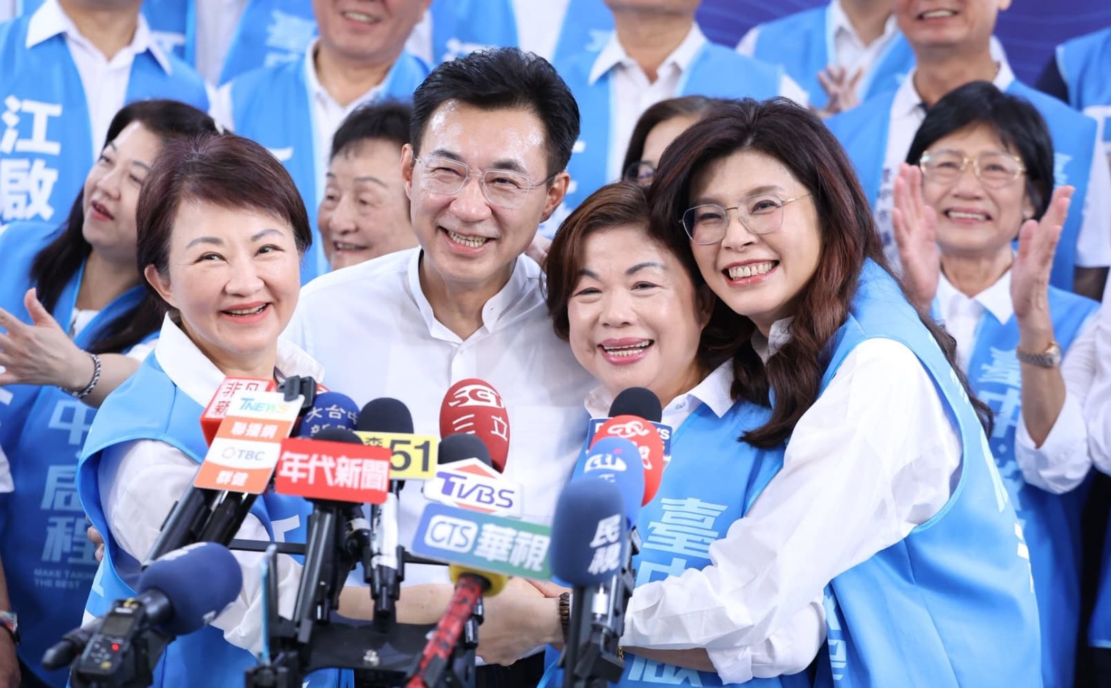 江啟臣日前勝出初選，將獲得國民黨提名參選台中市長。（翻攝自鄭麗文臉書）