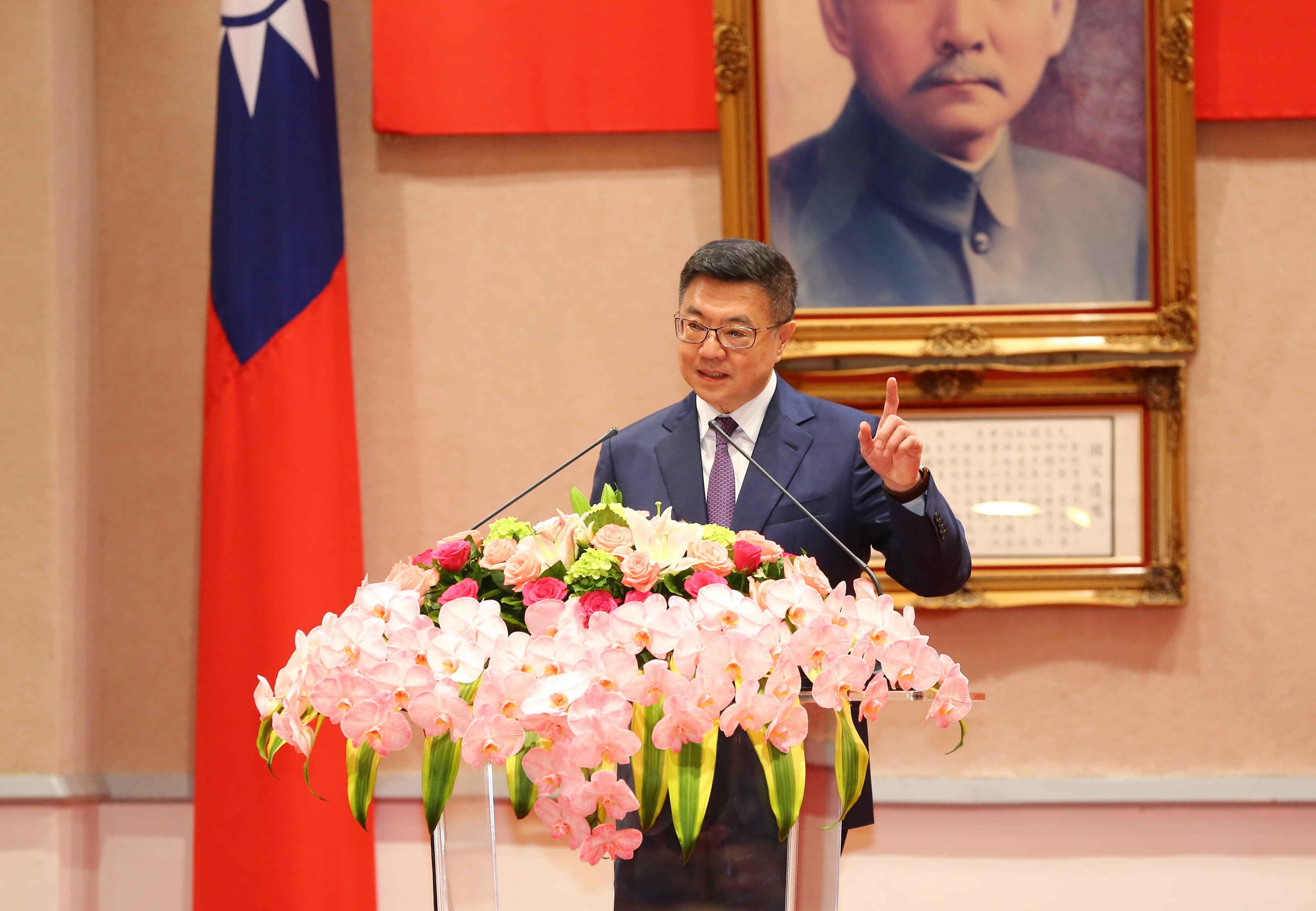 卓榮泰致詞時提及，「追求非核家園永遠不可放棄」。