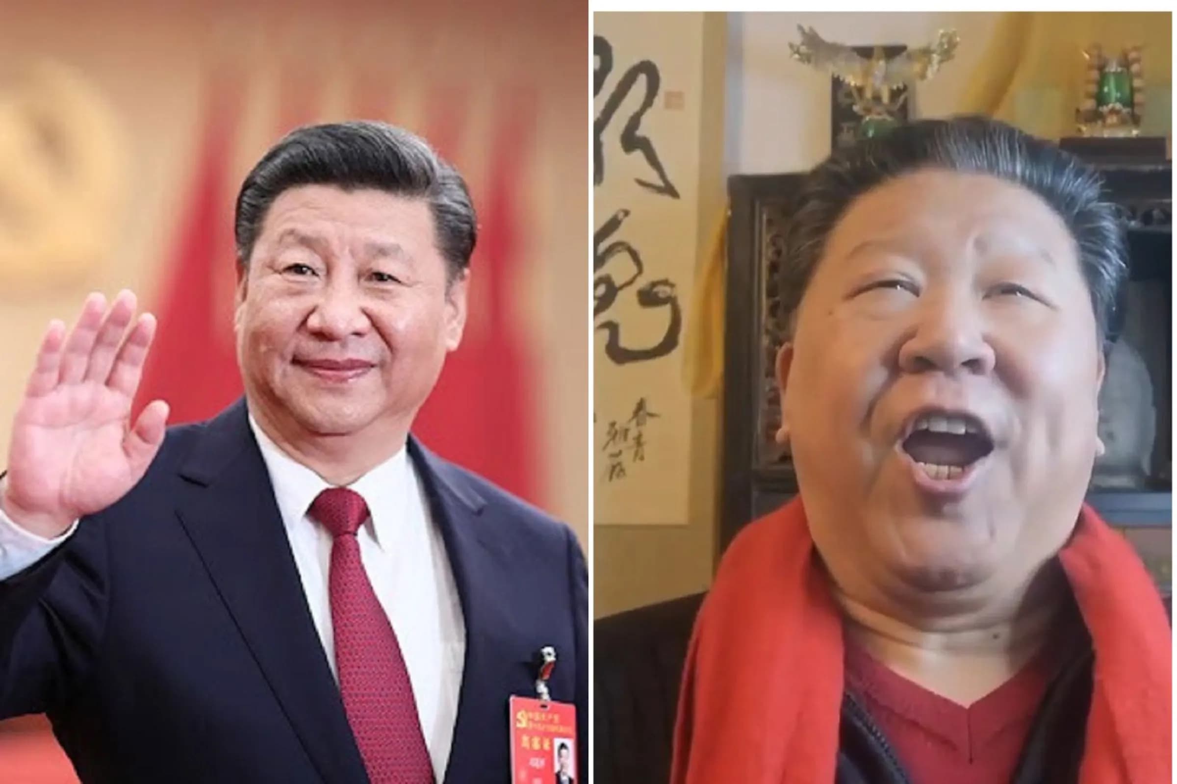 歌唱家劉克清因為長得太像習近平，屢屢遭到檢舉，生計因此遭受影響。（翻攝畫面）