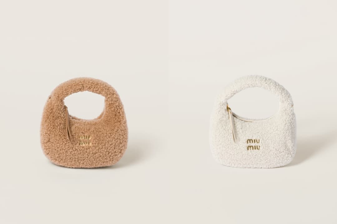 Wander羊毛肩背包。NT$98,000（Miu Miu提供）