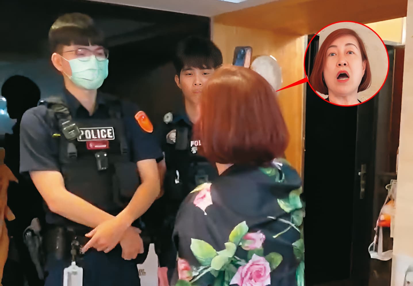 前婆婆擅闖安晨妤住處，安晨妤報警處理，但安晨妤的媽媽竟和前婆婆站同邊。