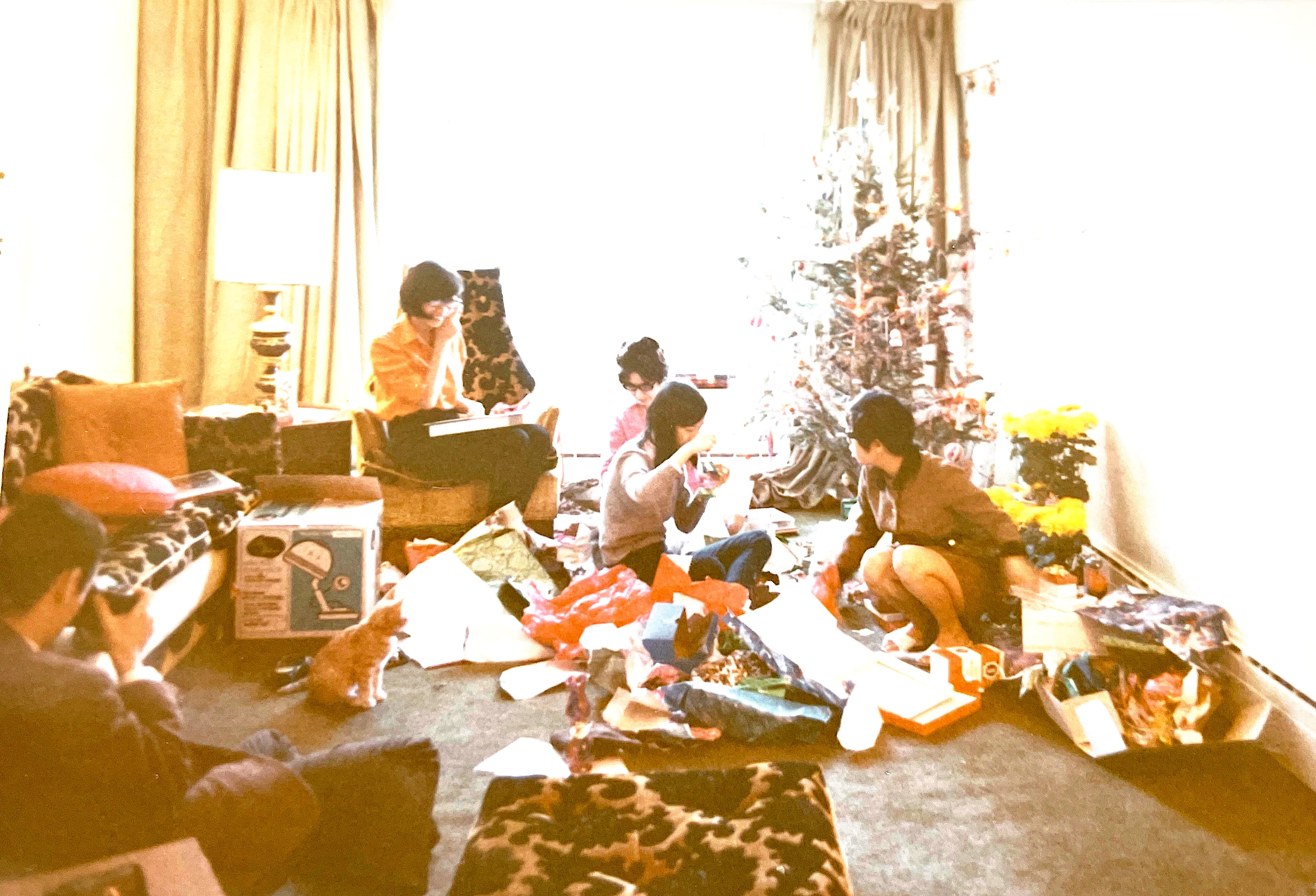 一家人在蒙特婁的家過聖誕節。（雪美蓮提供）
