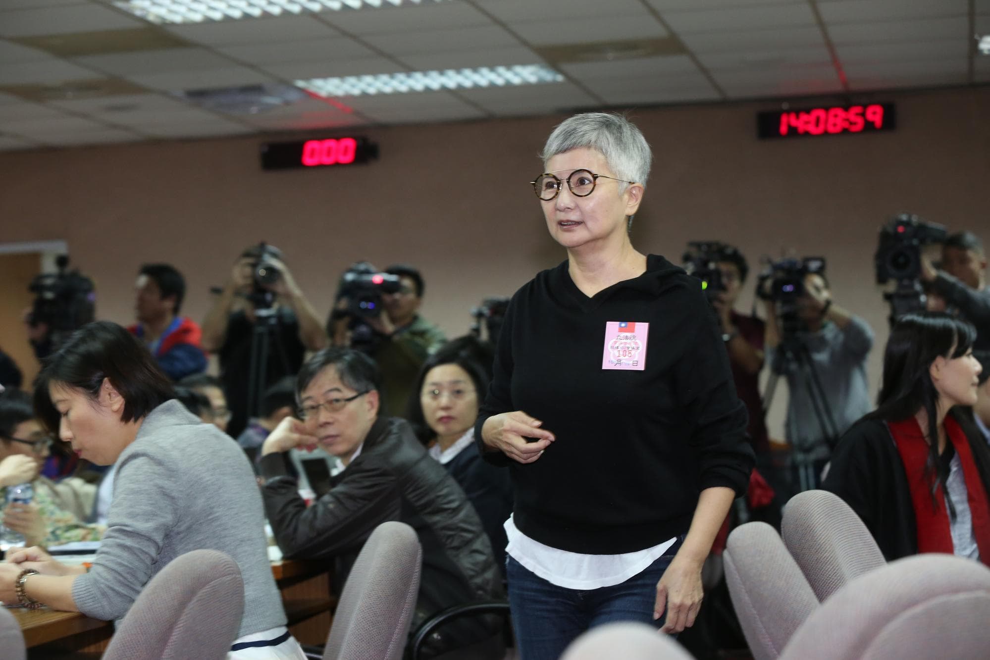 李烈在立法院公聽會中發言支持同性婚姻。