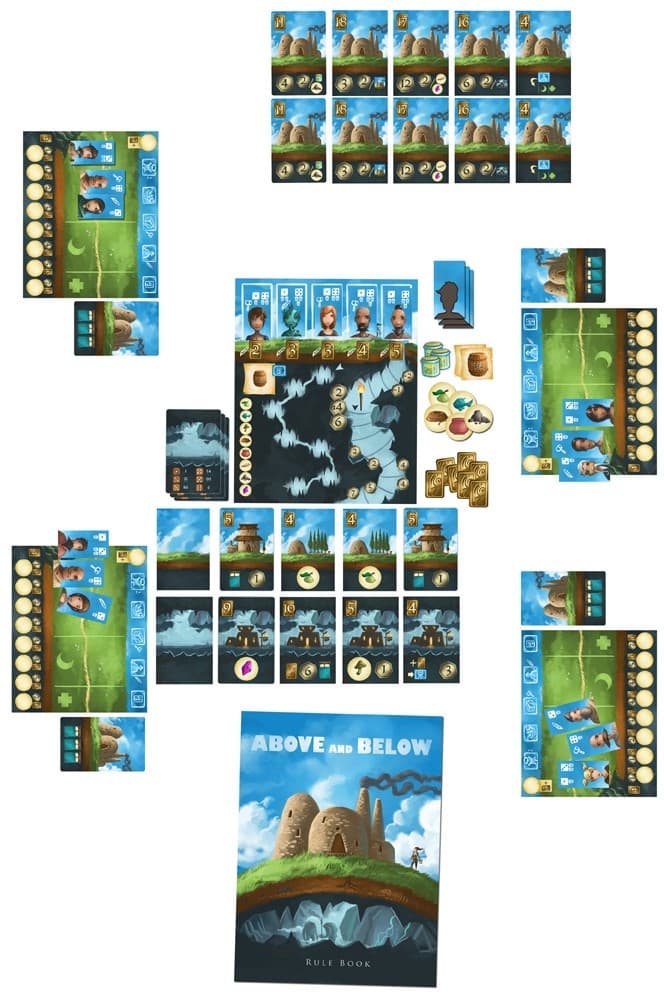 所有道具全景。（圖片來源：BGG）