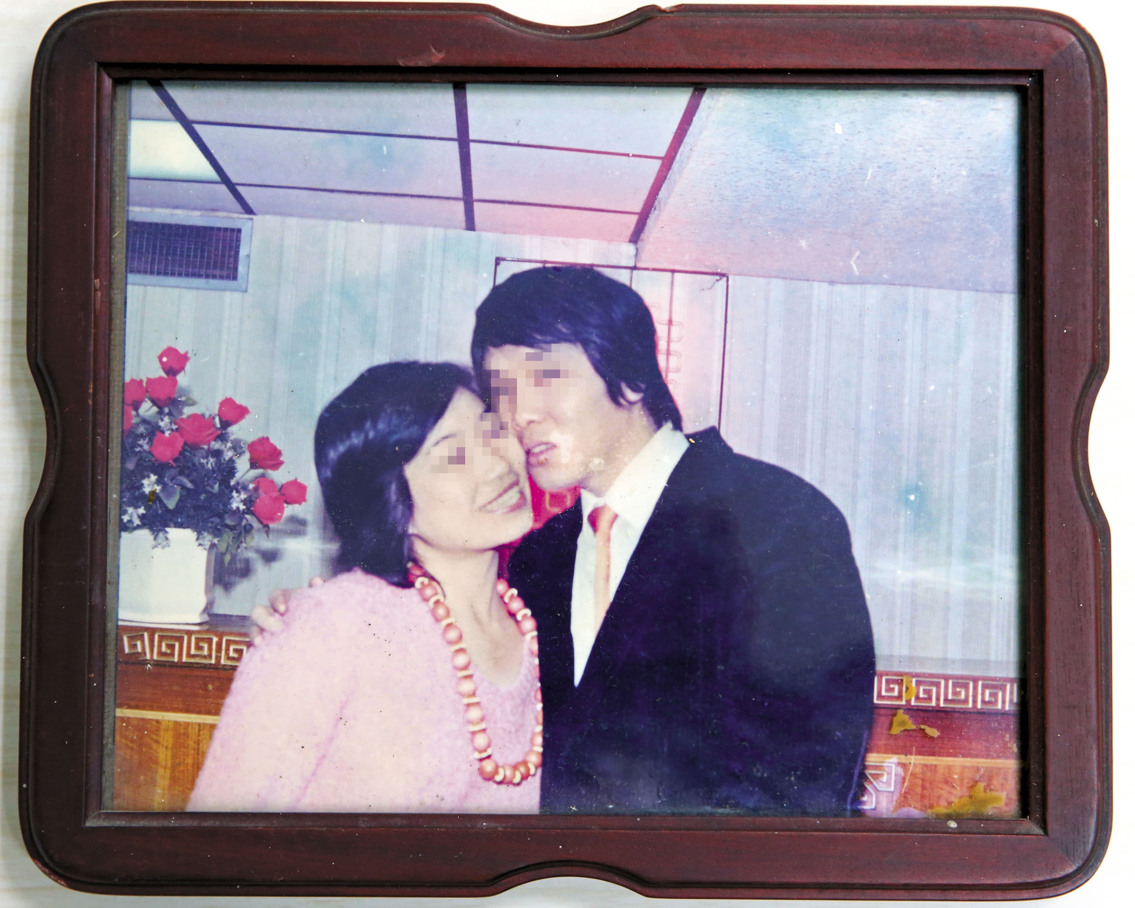 文國士父母結婚時的照片。（文國士提供）
