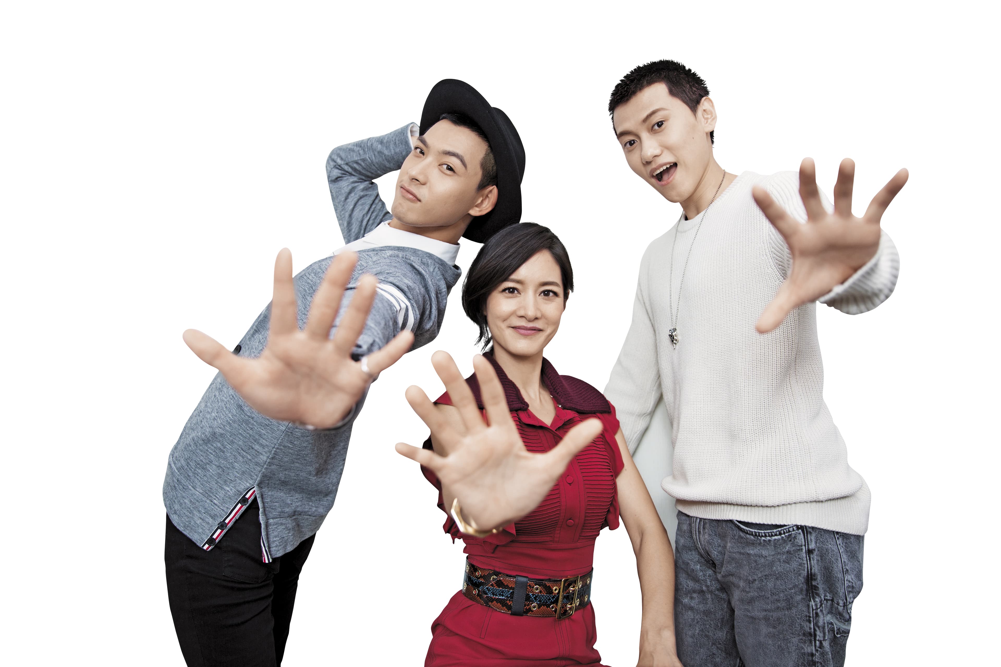 《High5制霸青春》是籃球校園劇，對晨 翔（ 左 ）、Janet（中）、毛弟（右）都是全新挑戰。