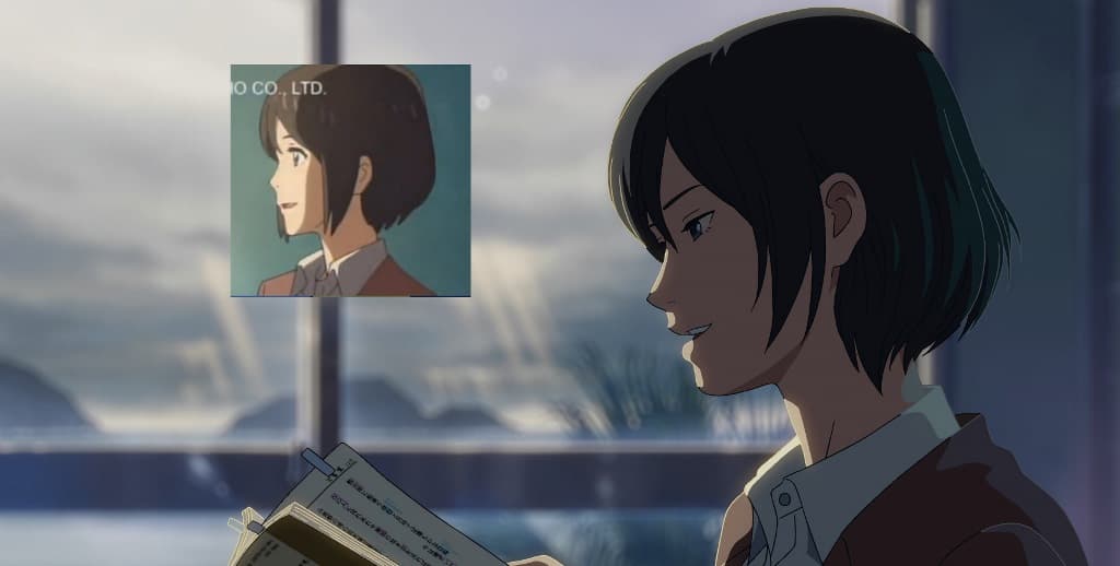 《你的名字》中的小雪老師，正是新海誠前作《言葉之庭》中的女主角雪野百香里。（翻攝自網路）