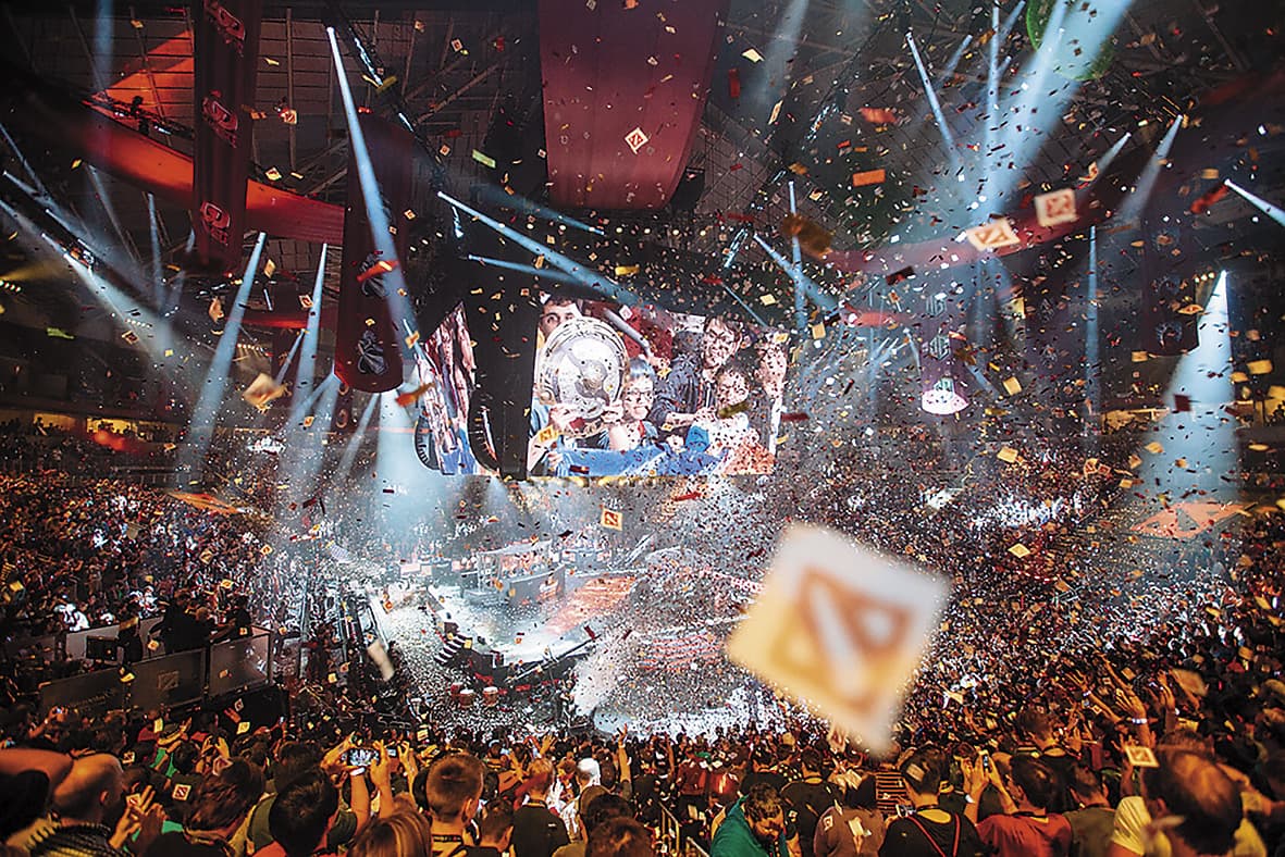 2016年《刀塔2》在西雅圖舉行冠軍賽，場面盛大。（翻攝自Dota 2官方網站）
