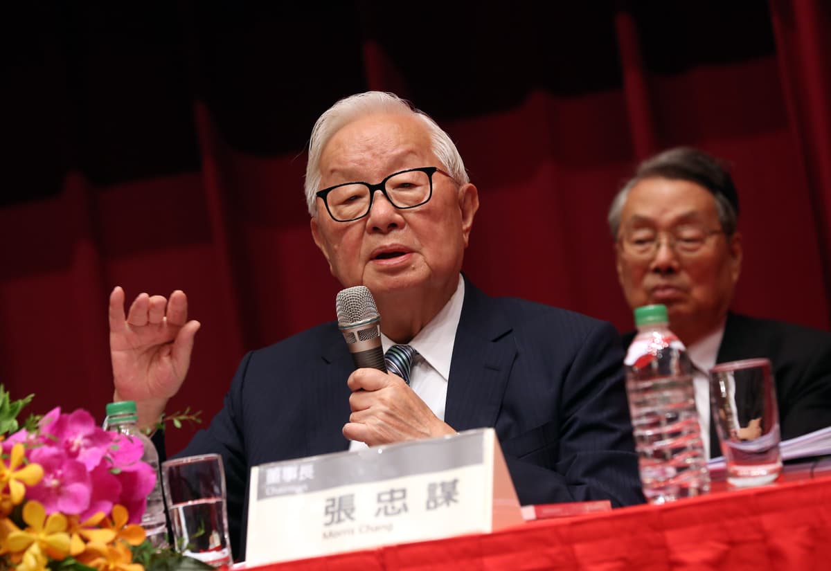 台積電董事長張忠謀在股東會坦承曾經評估過投資東芝。