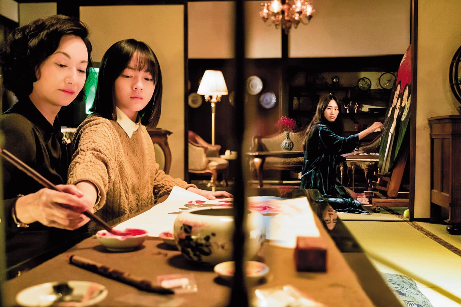 惠英紅說文淇（中）很像16歲的自己，兩人以《血觀音》雙雙入圍金馬最佳女主角、女配角。右為吳可熙。（双喜提供）