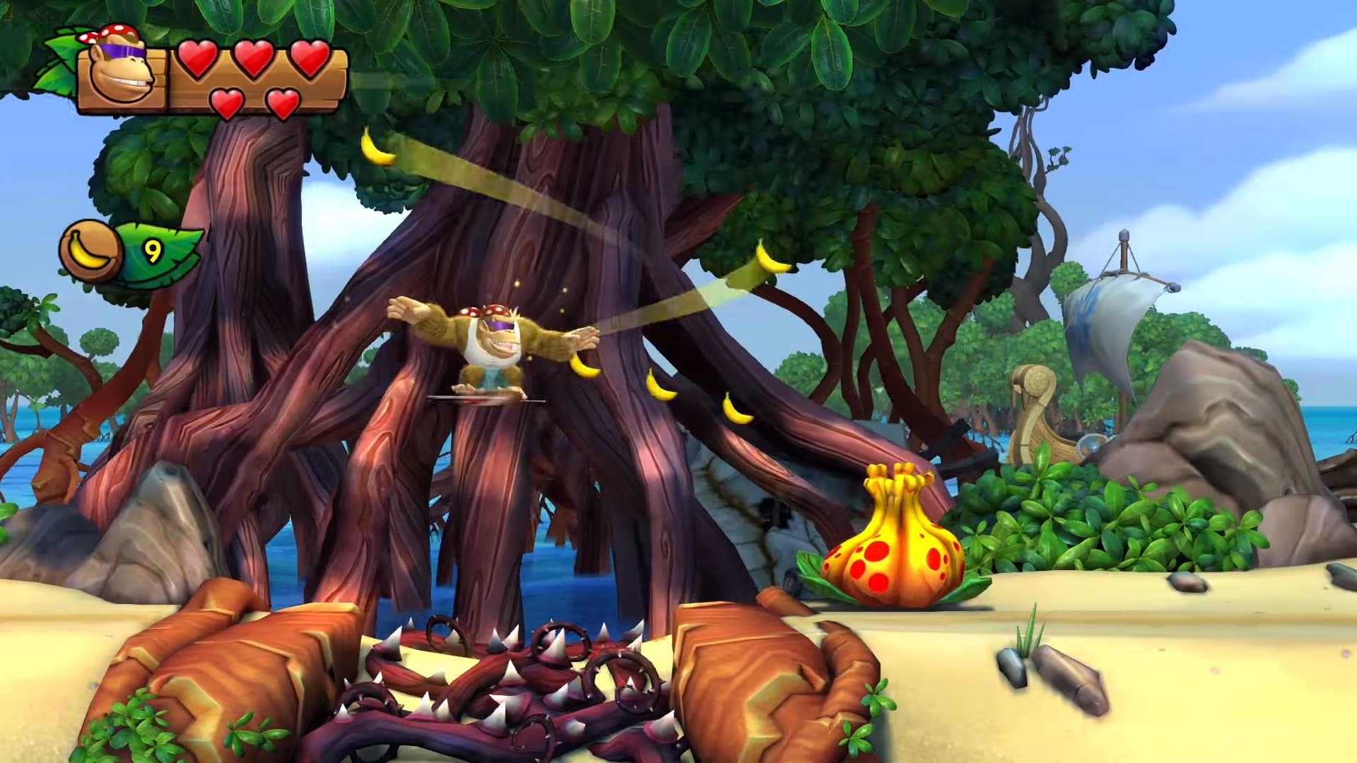 新角色「Funky Kong」擁有更豐富的動作。（圖片來源：官方影片截圖）