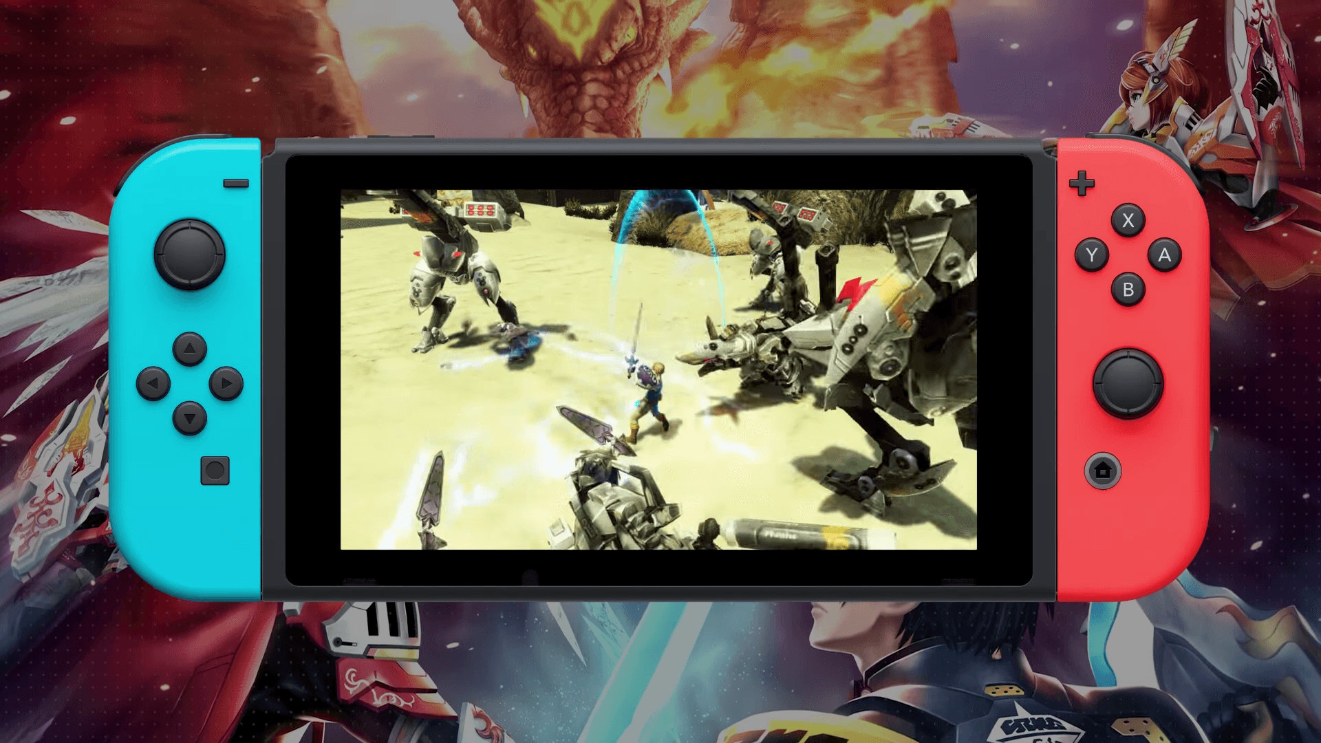 其他平台的玩家，也能看到 Switch 版玩家的「林克」專用服裝唷！（圖片來源：官方影片截圖）