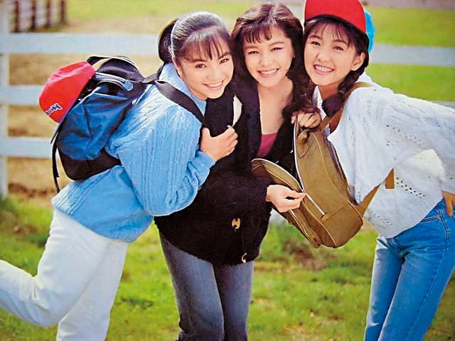 王思涵（左起）、徐若瑄及吳珮瑜組成少女隊出道，如今只有徐若瑄在演藝圈擁有一席之地。