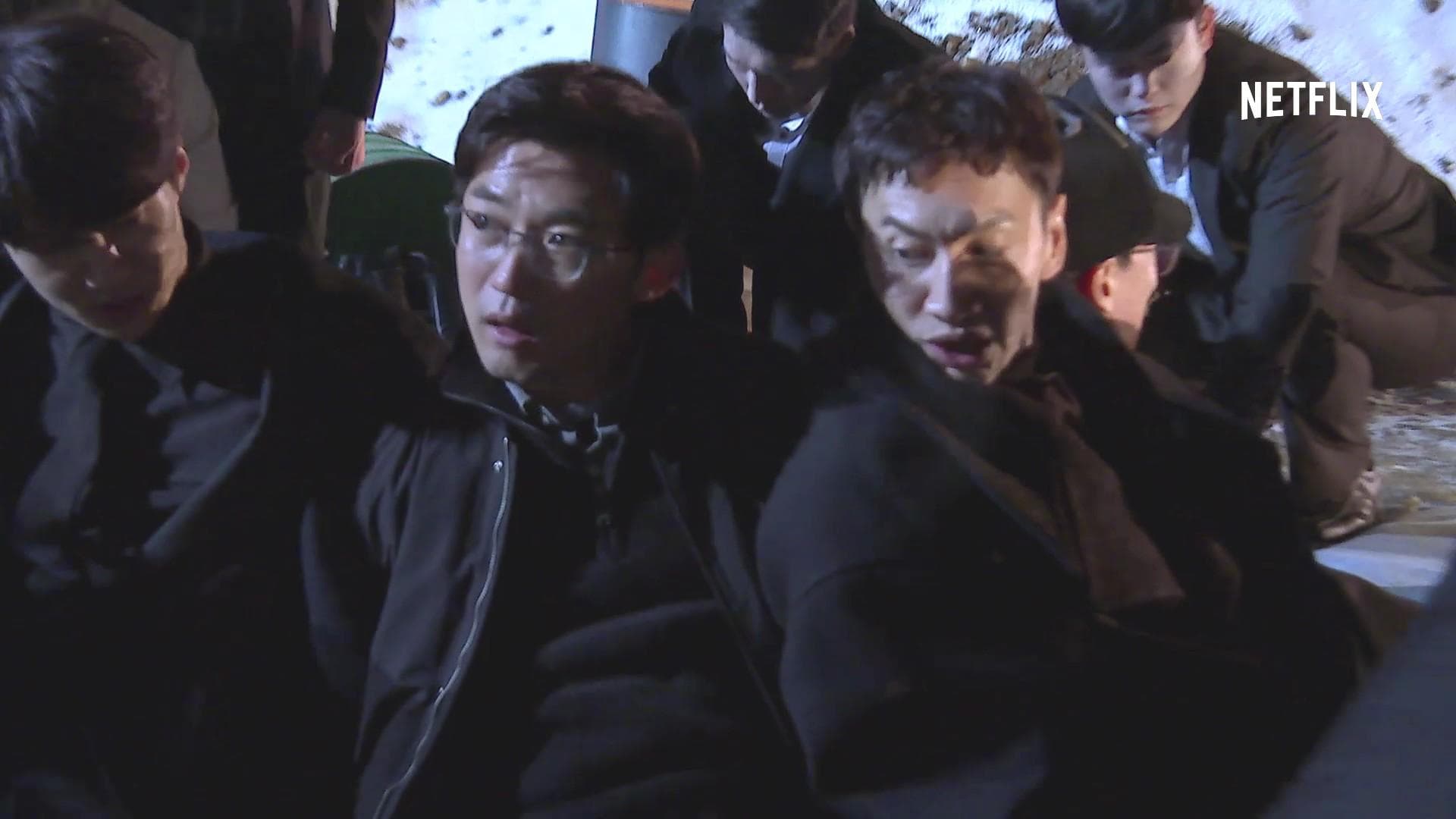 偵探團成員世勳（左起）、安在旭、李光洙，將在最終兩集中遭到綁架。（Netflix提供）