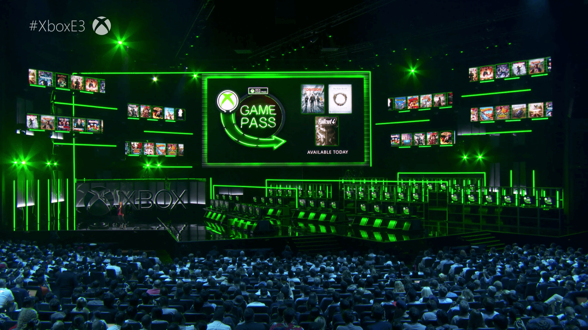 微軟 Xbox Game Pass 將提供更豐富的遊戲陣容。（圖片來源：發表會錄影截圖）