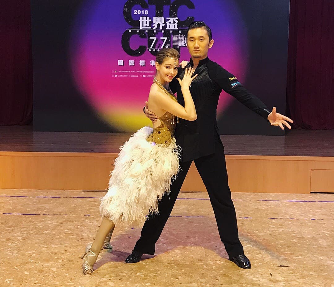 安妮明天將參加2018CTC世界盃國際標準舞公開賽，加人會到場幫忙加油。（伊林提供）
