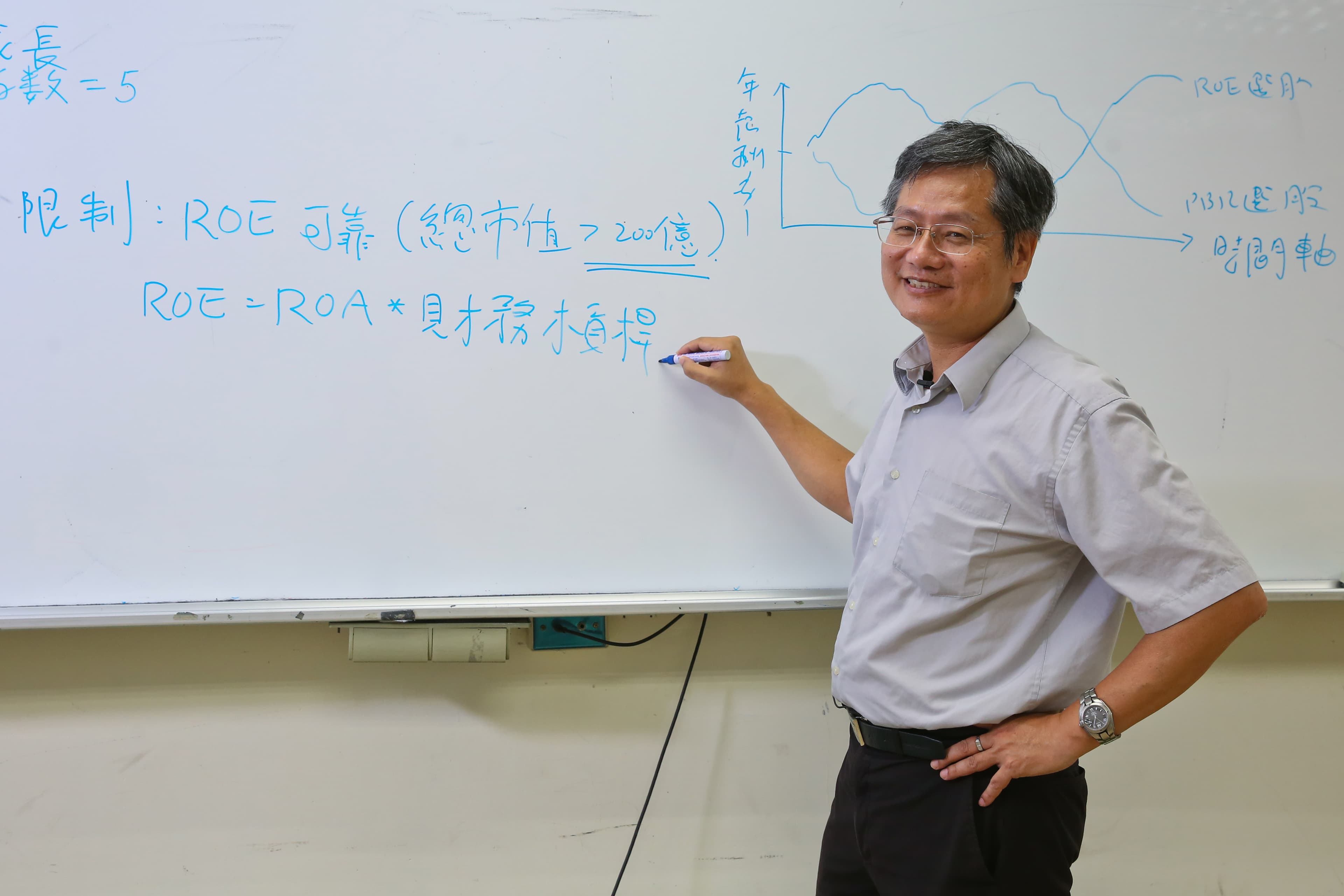 葉怡成指出，GVI選股進階版一樣是幫股票打分數，如同大學學測考5科，加總起來最高分的個股就是好學生。
