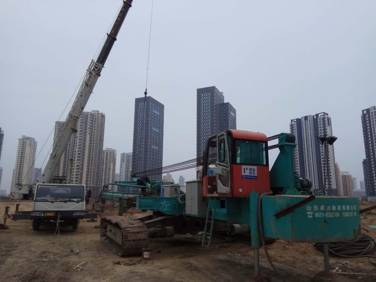 三圓建設強調，青島開發案還在進行中，基樁都已打好，6月是因為陸方高層視察，才會停工2個月。（三圓建設提供）