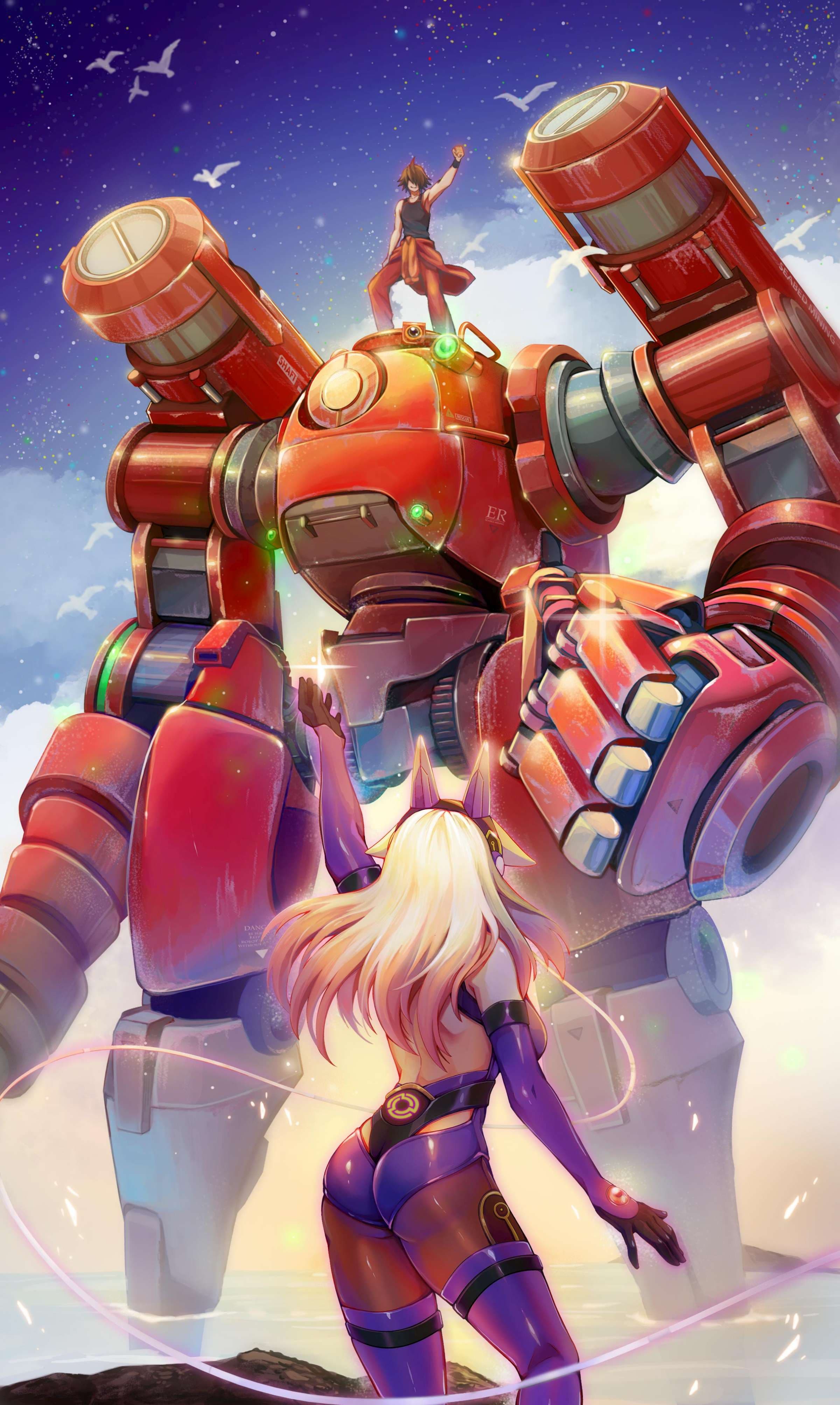 《重甲機神：神降臨》選擇日系畫風賦予台灣精神。（高雄電影節提供）