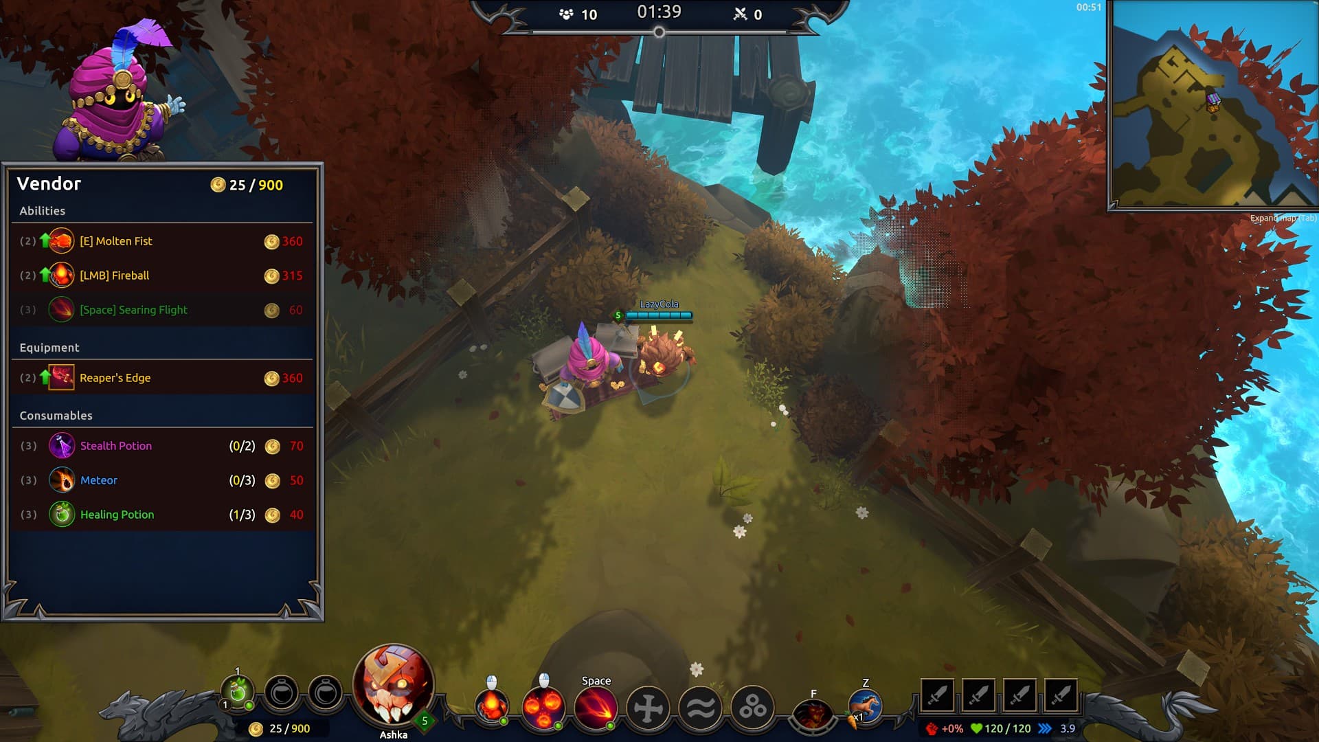 可以用金幣向商人購買物資（來源：實機擷取畫面）