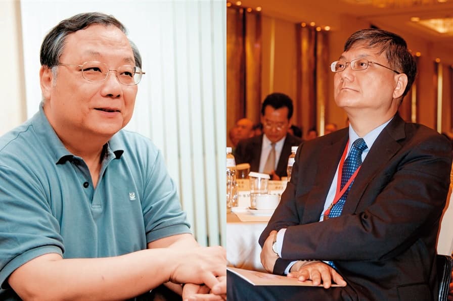 工研院前主任杜紫宸(左,翻攝資策會官網)與行政院前副院長杜紫軍(右)兄弟倆,力挺張善政參選2020。