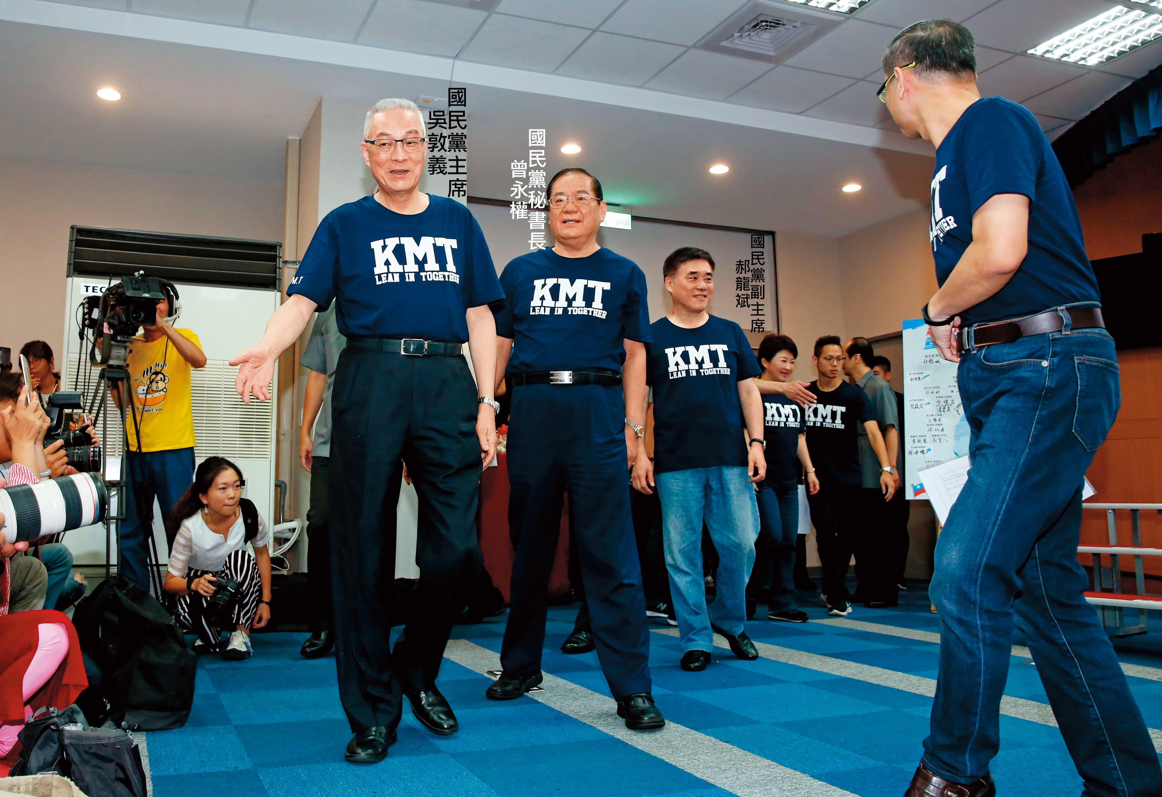 張善政全台輔選,與志在2020大位的國民黨黨主席吳敦義互別苗頭。