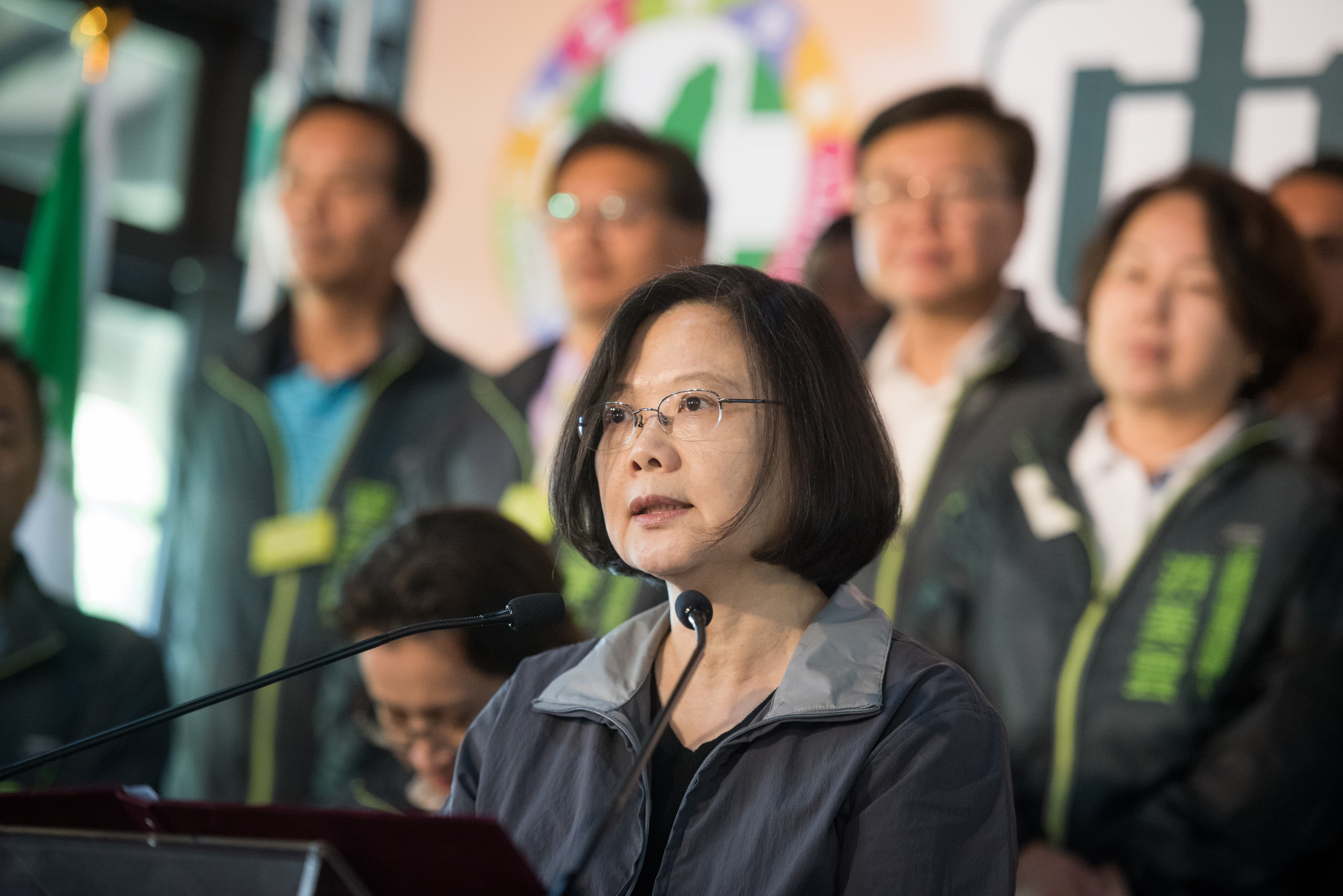 民進黨主席蔡英文今到花蓮主持中常會。（民進黨提供）
