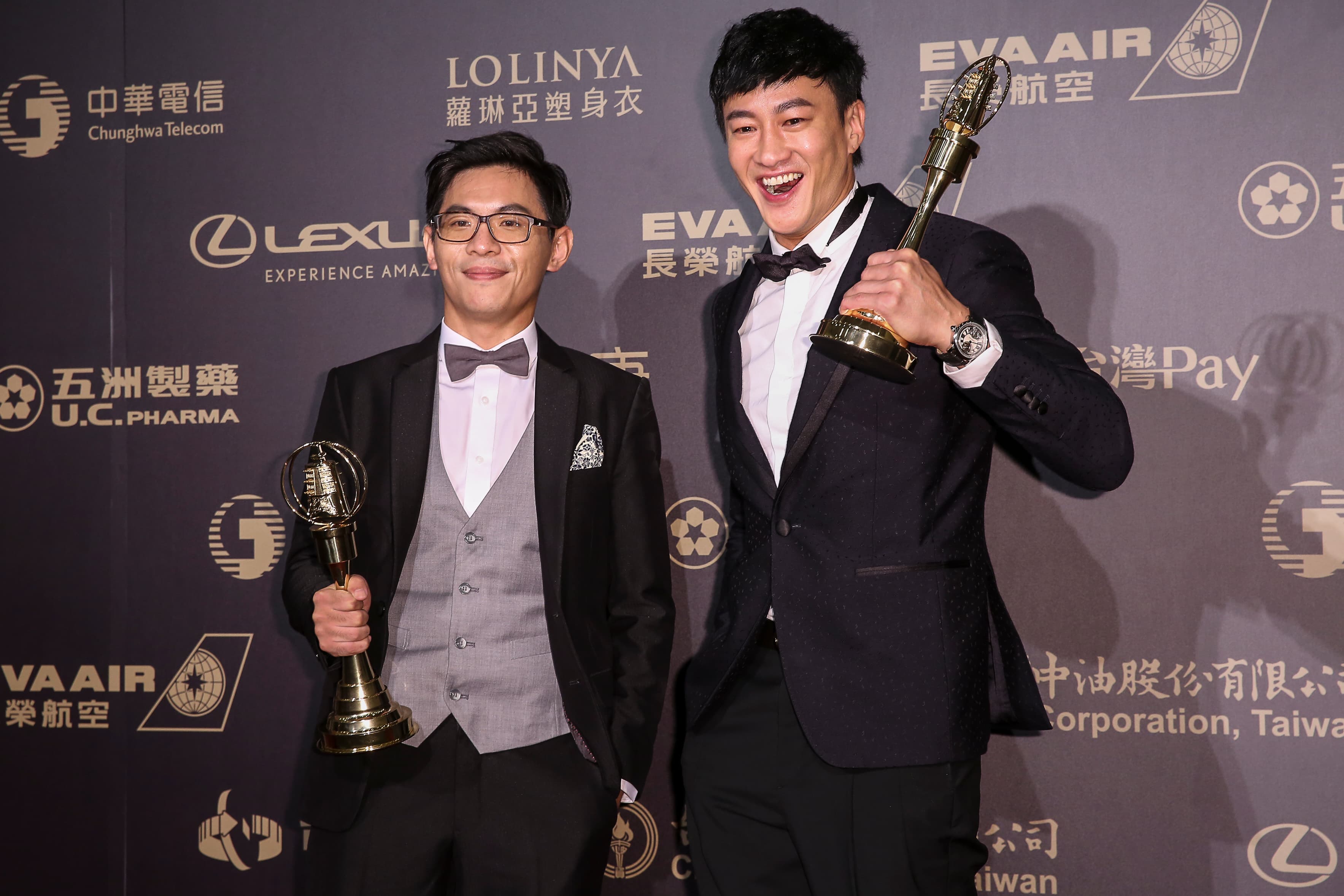 《翻牆的記憶》讓何潤東(右)、姜瑞智贏得戲劇節目導演獎。