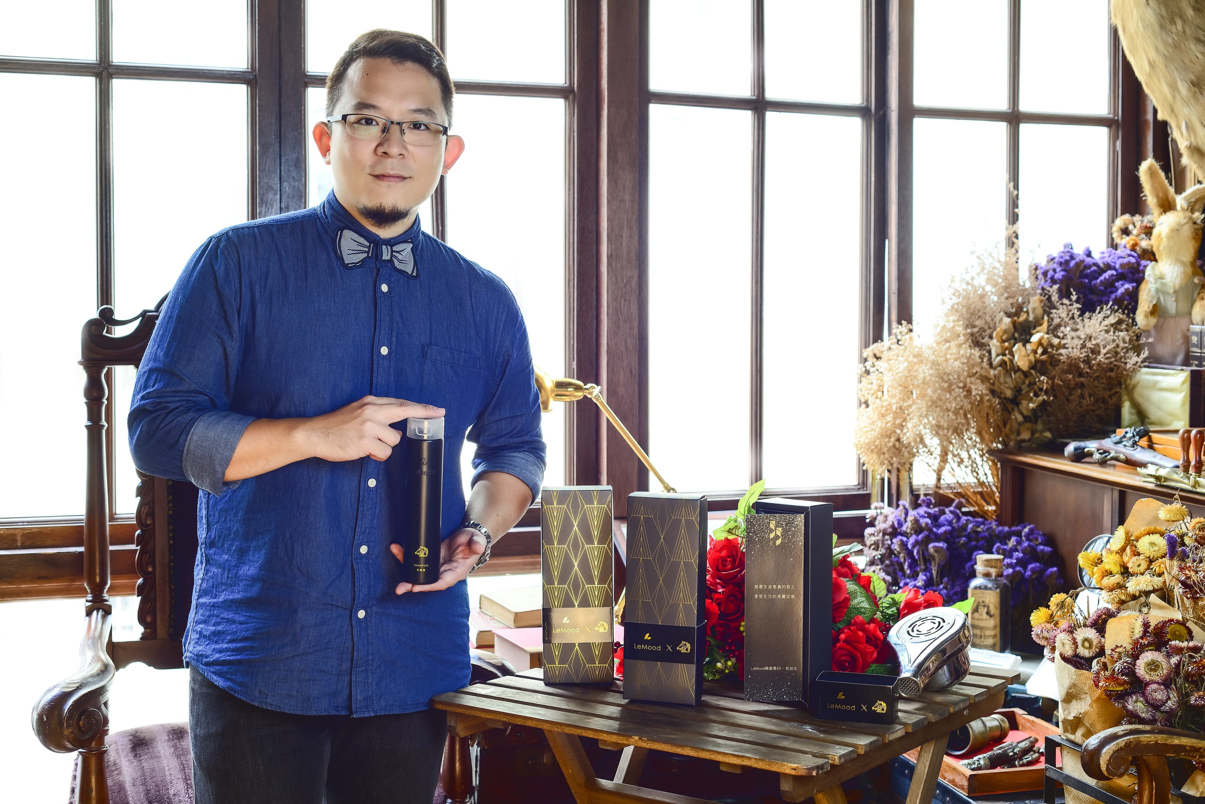 蘇打綠小威也推出金馬特別定製的洗髮露，還找來世界十大調香師之一來為洗髮露調香。（Le Mood提供）