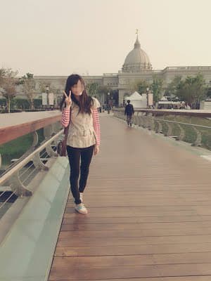 陳姓女研究生的旅遊照，網路人氣相當旺。（翻攝臉書）
