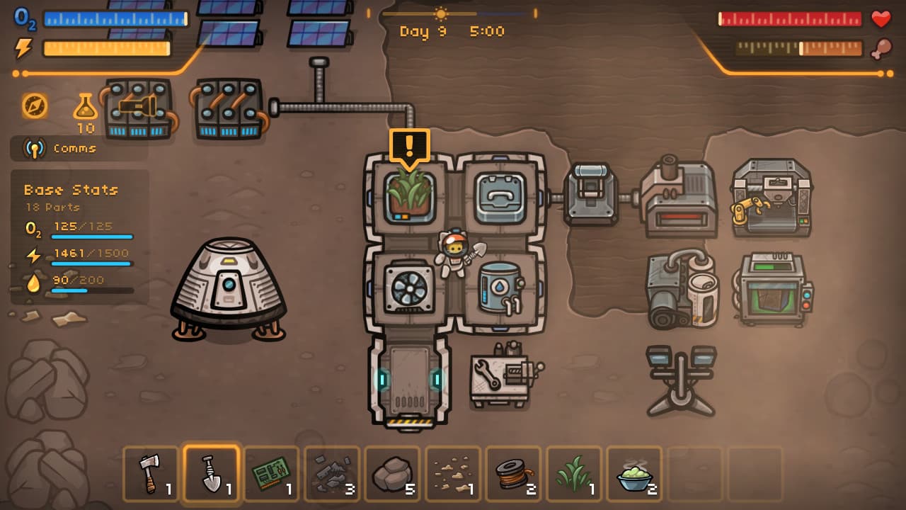 在陌生星球發展出自己專屬的基地（圖片來源：官方）