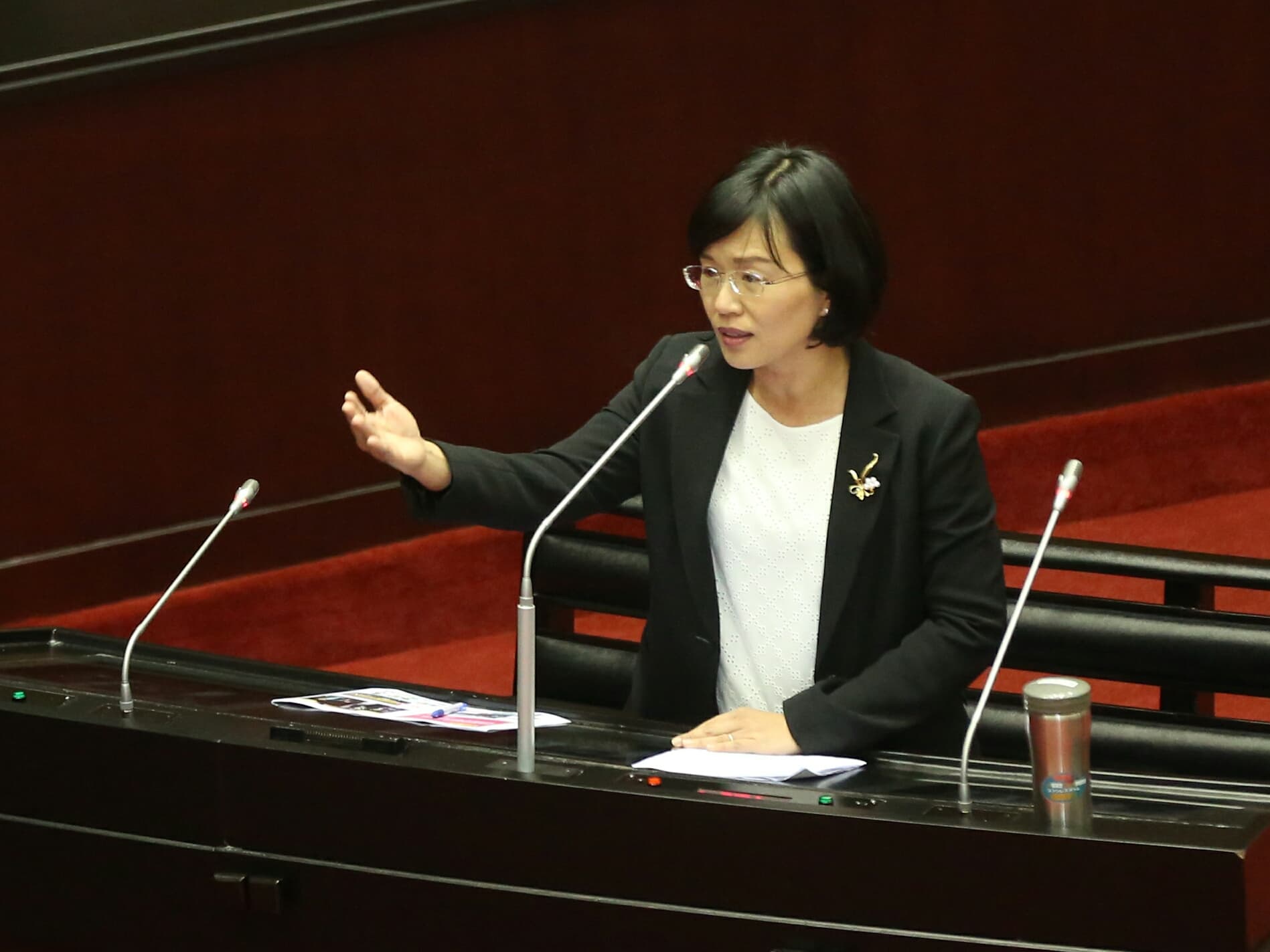 民進黨立委蘇巧慧質詢父親蘇貞昌，成為國會史上女兒質詢父親的首例。