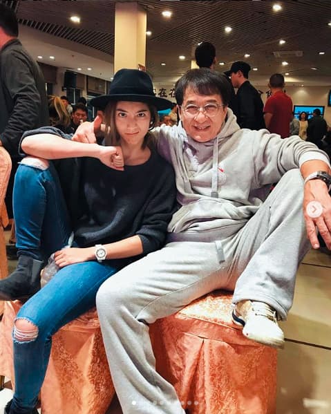 跟成龍一起拍戲，瑞瑪席丹學到最多的是謙虛。（翻攝自瑞瑪席丹IG）