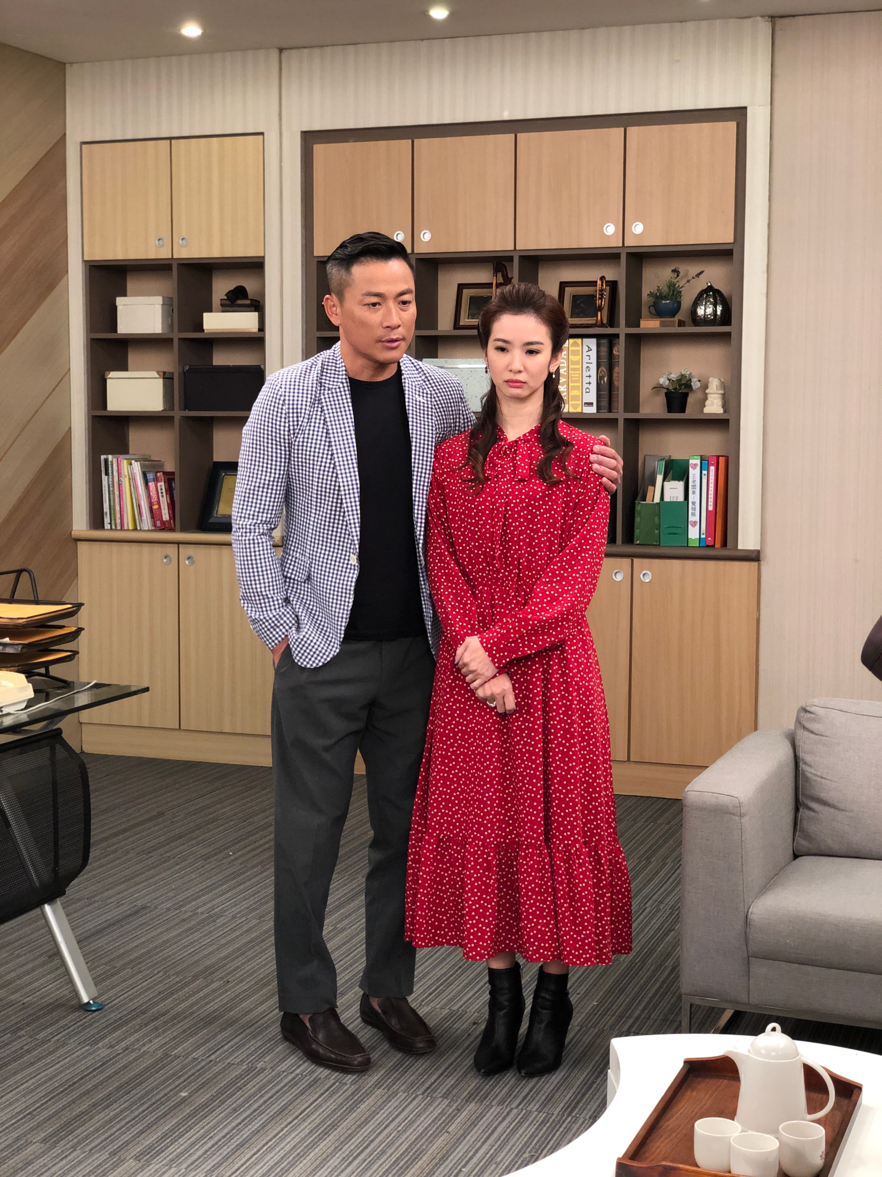 陳曉菁與江宏恩戲裡是工作夥伴也是外遇偷情對象。（三立提供）