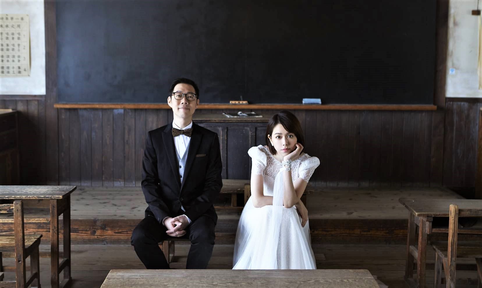 夏于喬與林書宇結婚，許多親朋好友都獻上祝福。（夏于喬提供）
