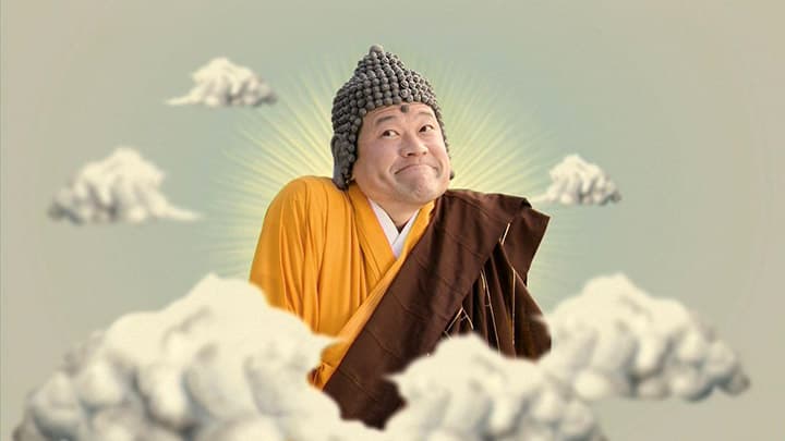 佐藤二朗因為在《勇者義彥》系列扮演佛祖讓網友印象深刻。（網路圖片）