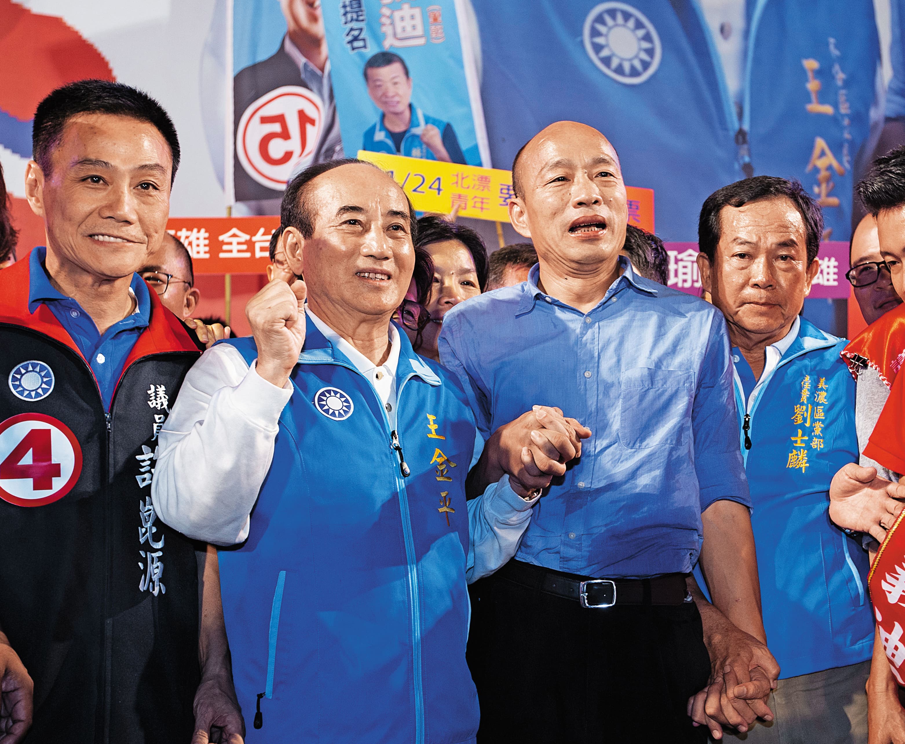 王金平、韓國瑜昔日以「心有靈犀」互稱彼此關係，如今卻是漸行漸遠。