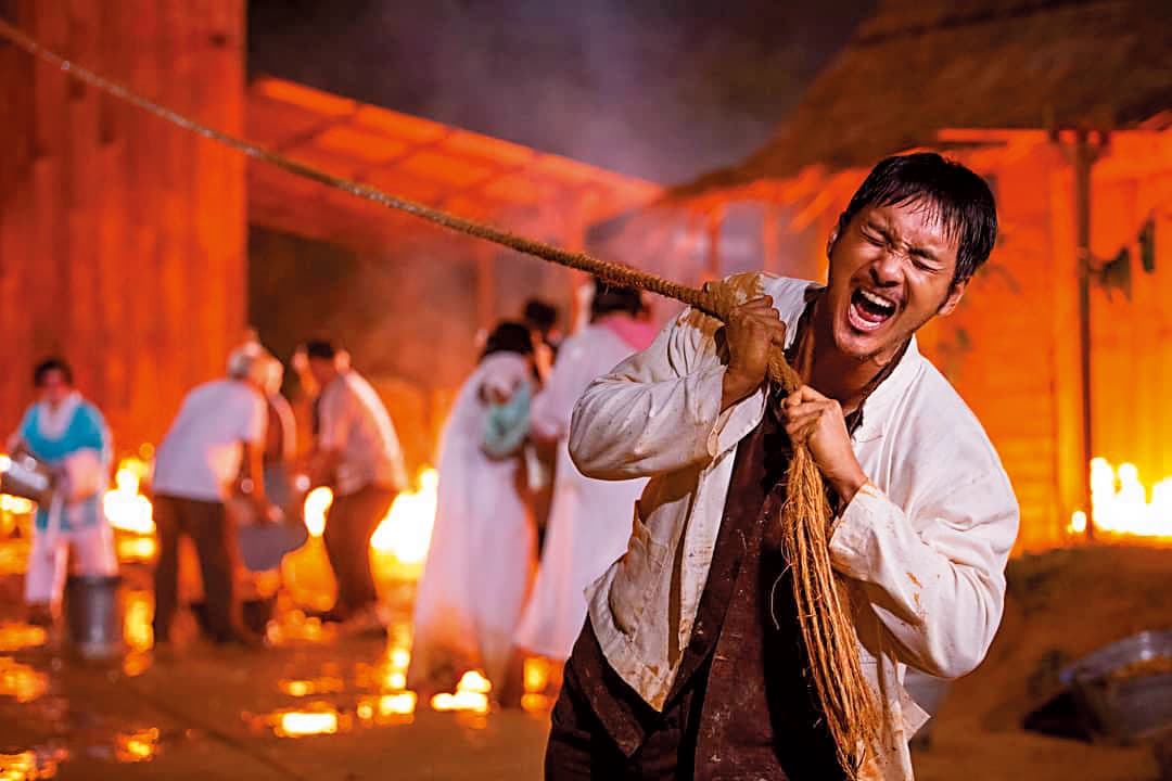 電影《大地回春》是呂銳大銀幕處女作，卻意外燒傷，休養半年。（翻攝自呂銳IG）