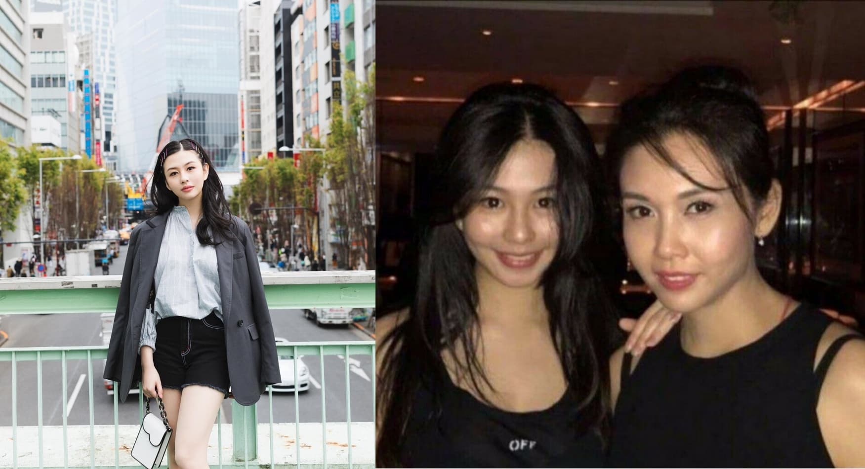 邱淑貞的大女兒沈月被網友讚為「最靚星二代」。（合成沈月IG）