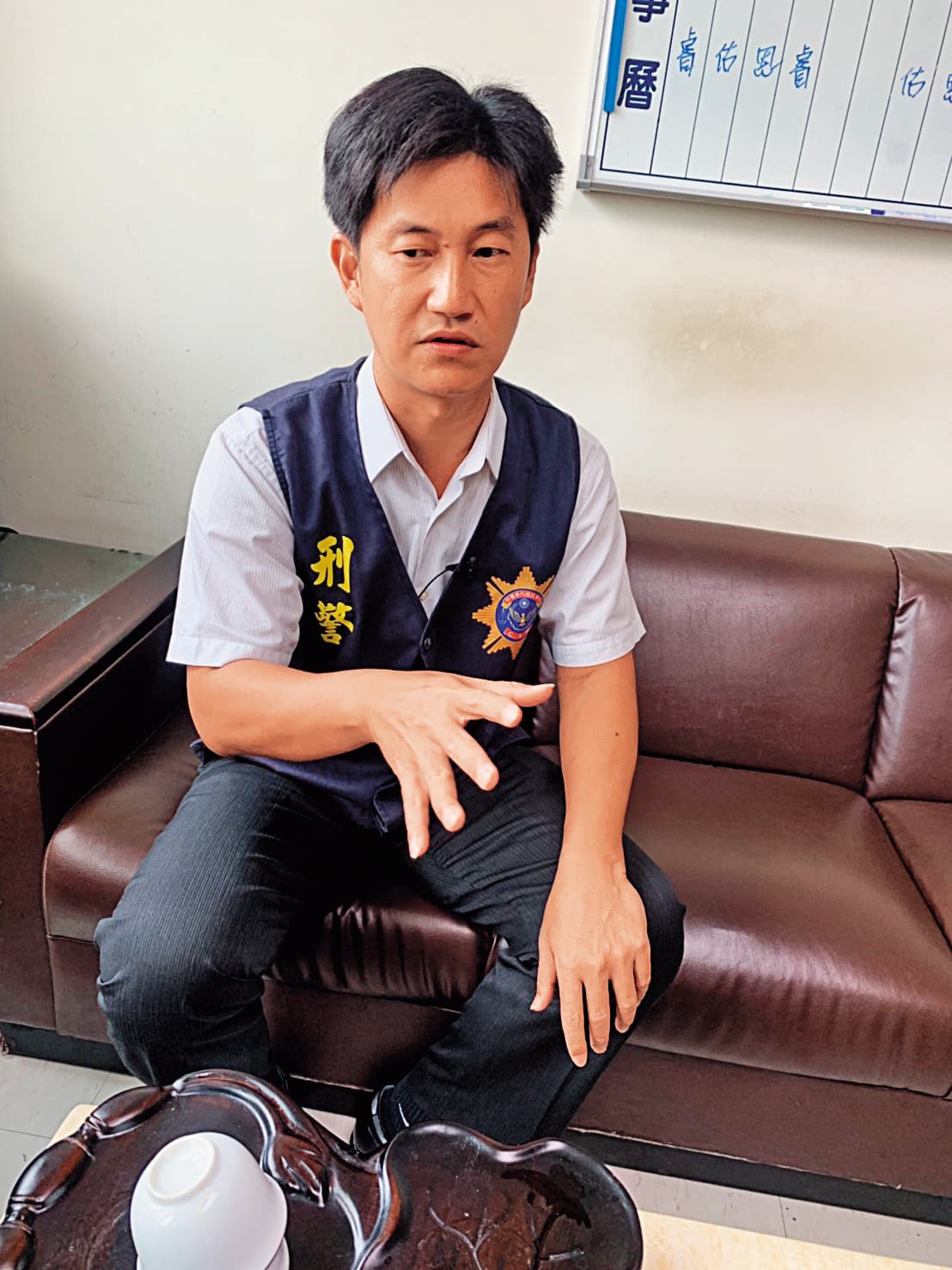 刑警黃聖嘉偵辦蔡京京弒母案時遇到許多巧合，讓他印象深刻。