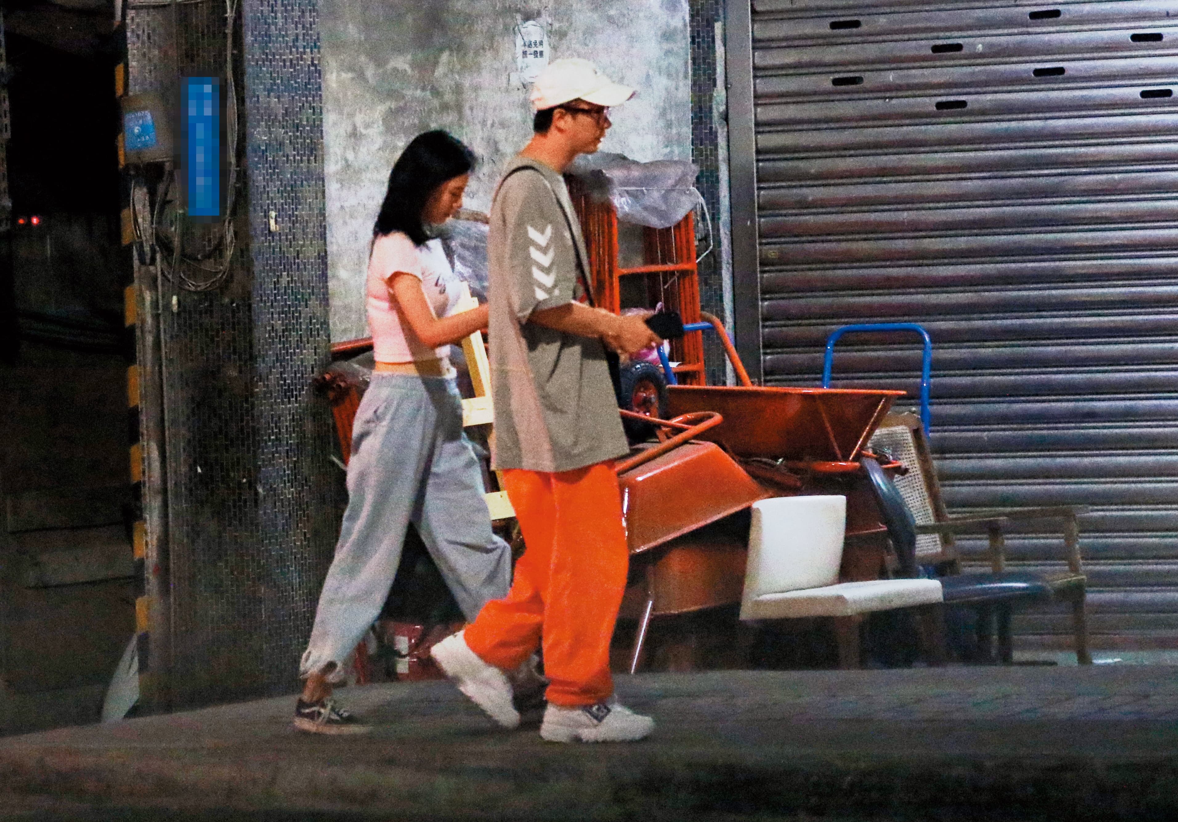 女伴NO.5 7/14 01:46廖人帥（右）那晚沒回家，反而跟著美眉到新北市汐止度過當夜。