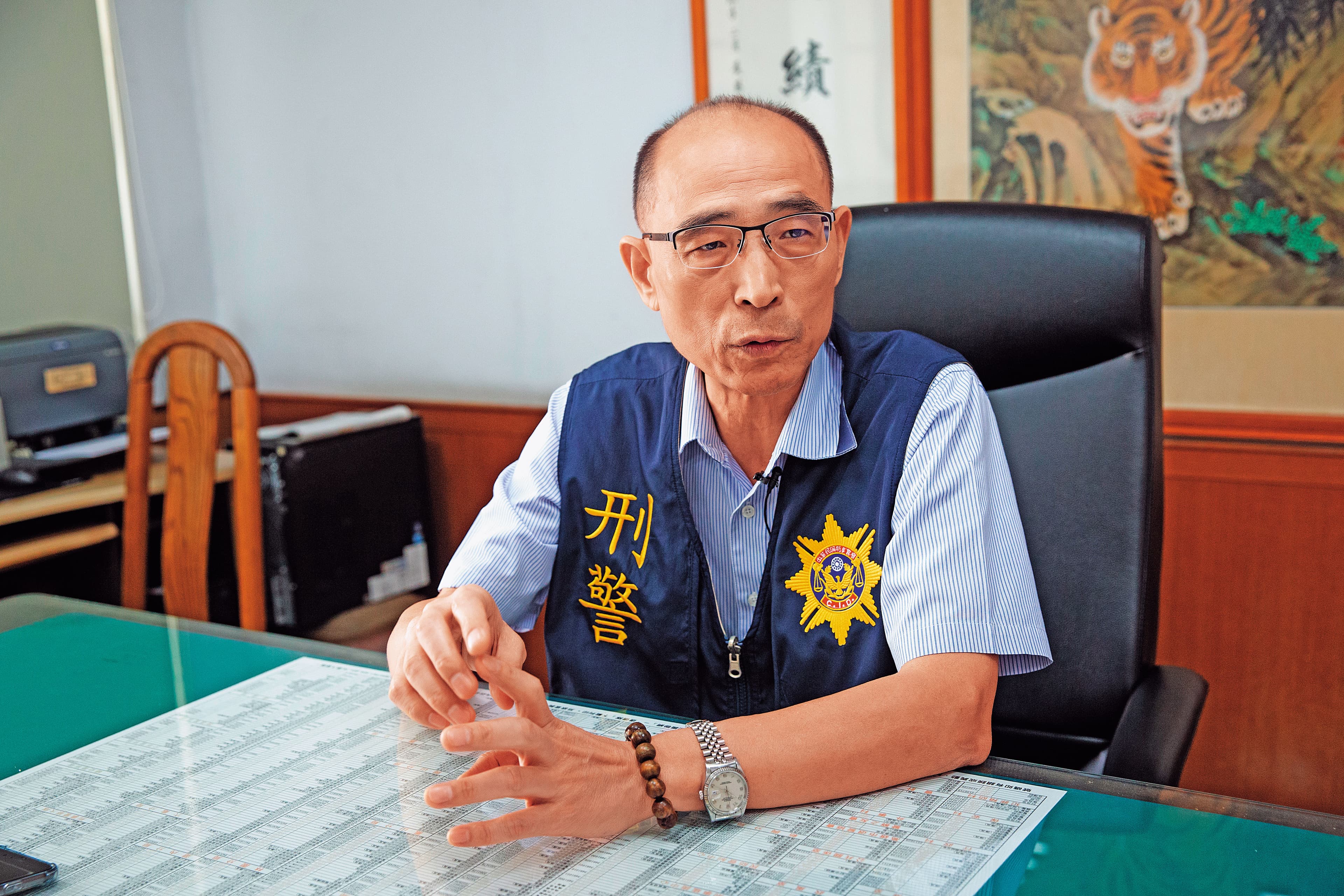 時任林園警分局偵查隊長的蔡岳同（圖）說，李宏基是預謀犯案。