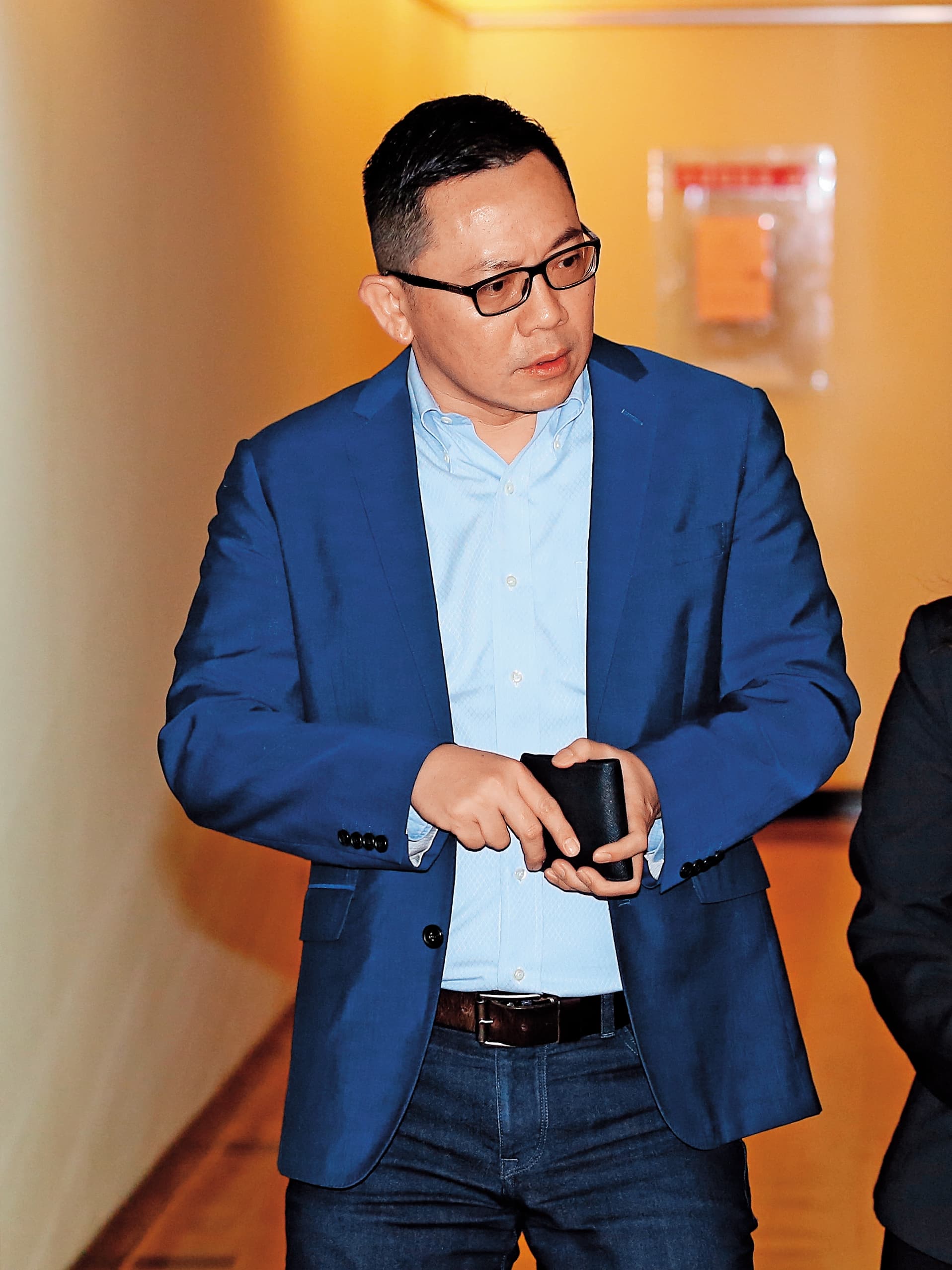 中嘉通董事長陳世峰以股東身分出席天蔥臨股會。