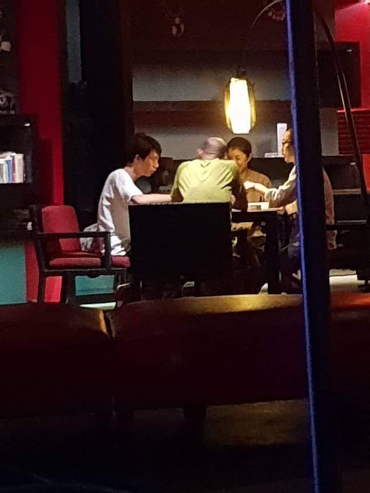 對於「麻將謊言」風波延燒，韓國瑜質疑有人動用國家機器跟蹤。（翻攝自林智鴻臉書）